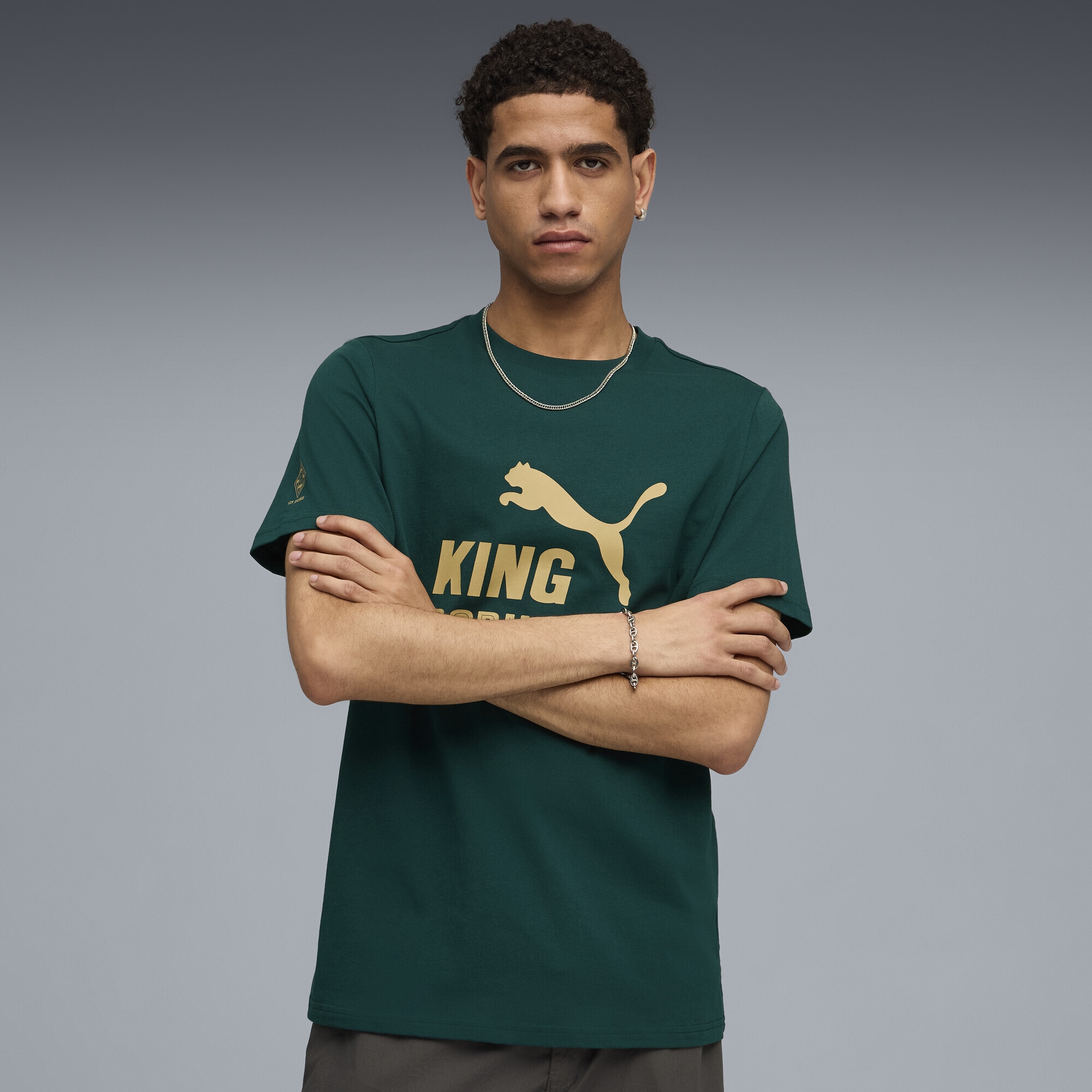 PUMA T-Shirt »Borussia Mönchengladbach KING Logo T-Shirt Herren«