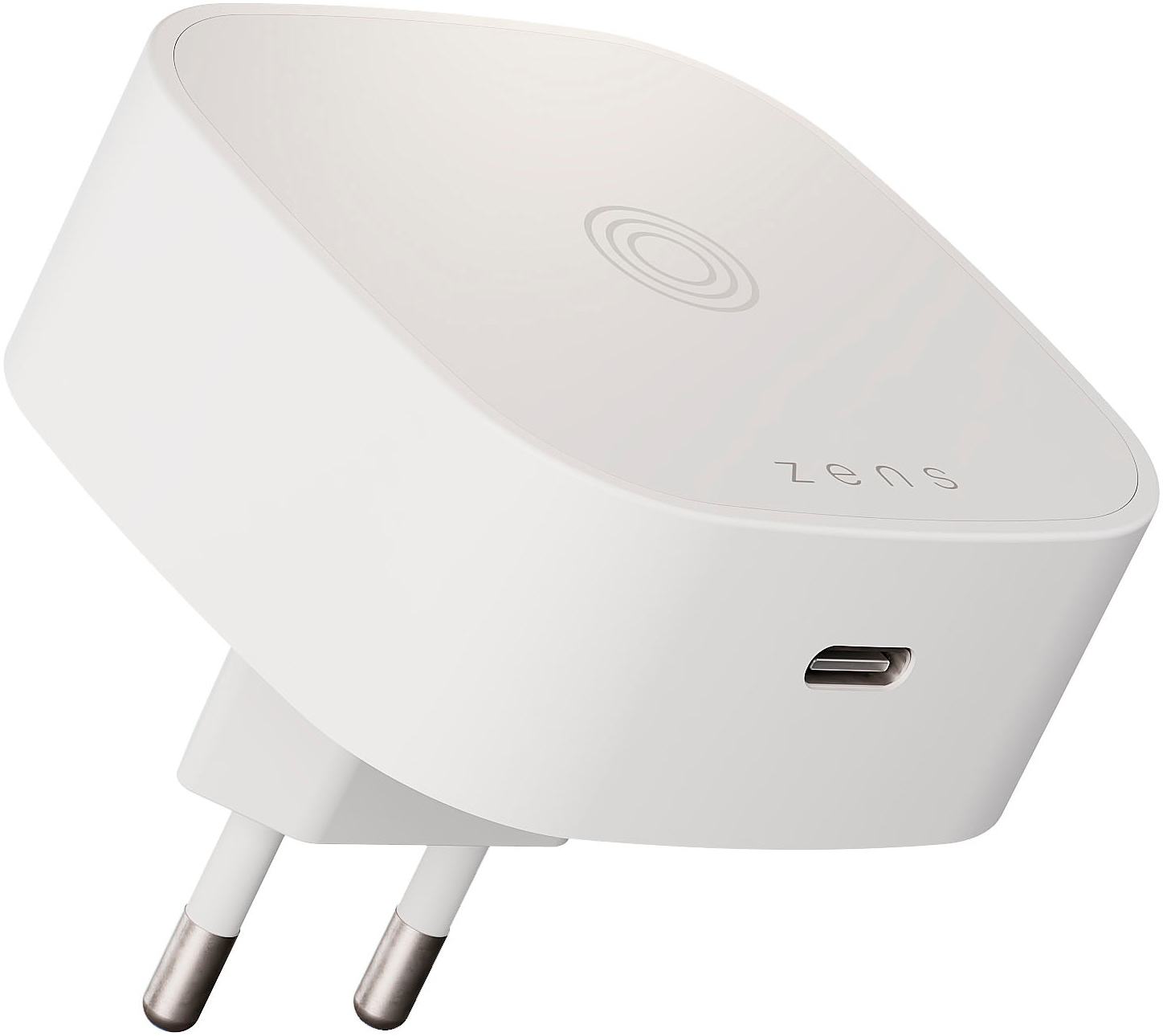 ZENS Wireless Charger "Wireless Charging Adapter", B:6,1cm H:6,1cm T:6,1cm, weiß, Ladegeräte
