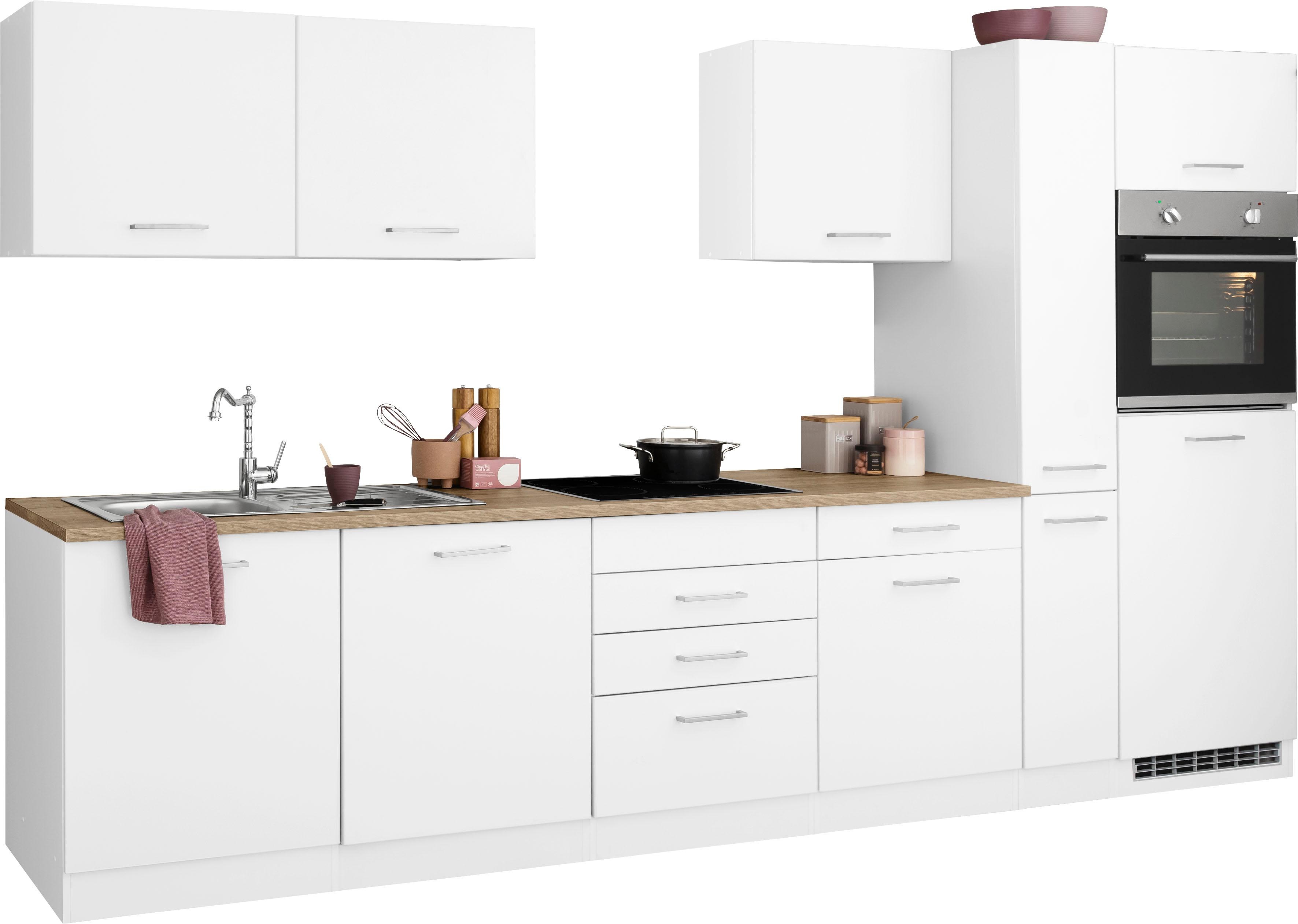 Thumbnail - KOCHSTATION Küchenzeile "KS-Visby", ohne E-Geräte, Breite 330 cm für Kühlschrank und Geschirrspüler