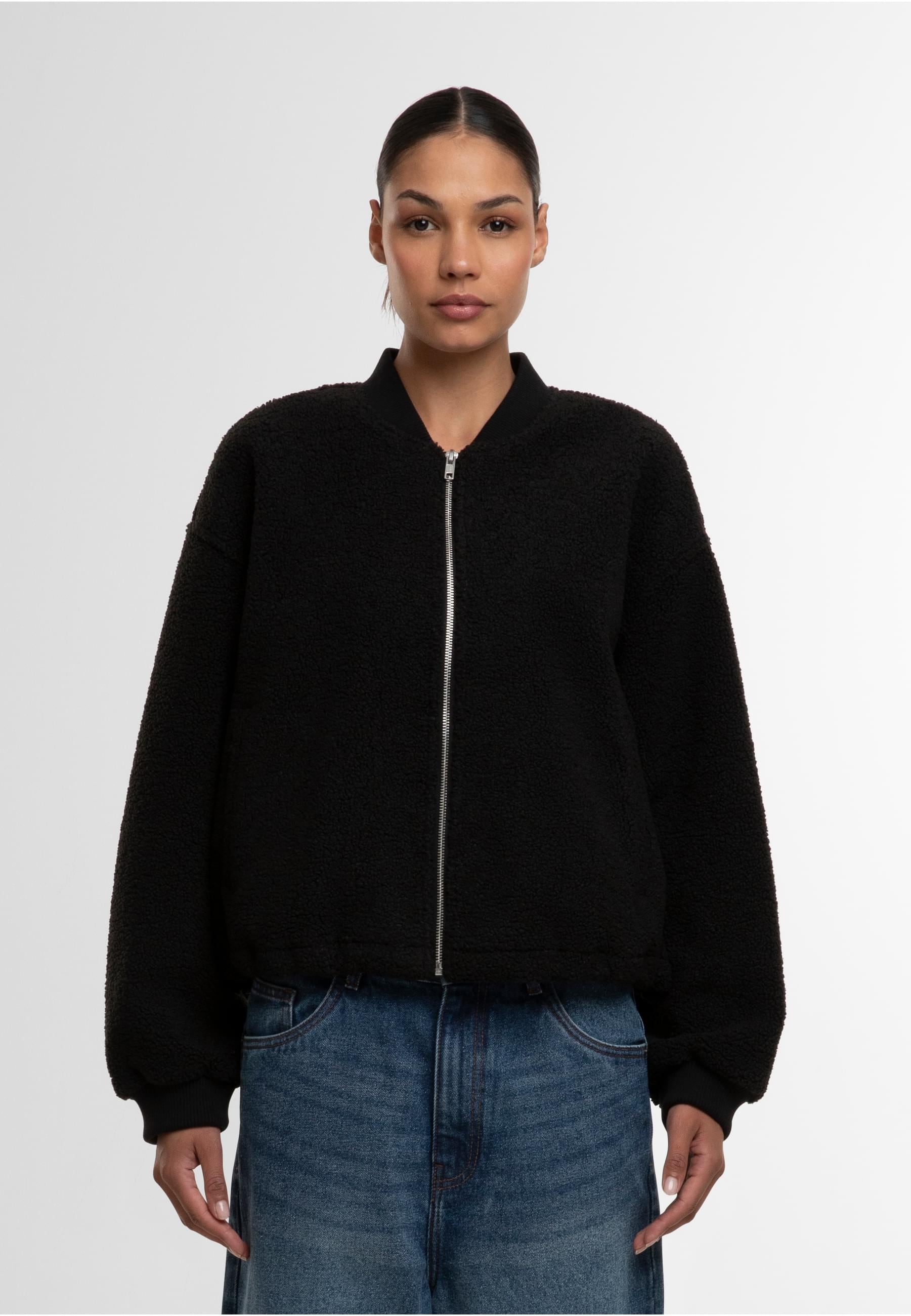 URBAN CLASSICS Bomberjacke »Urban Classics Ladies Structured Bomber Jacket«, (1 St.), ohne Kapuze