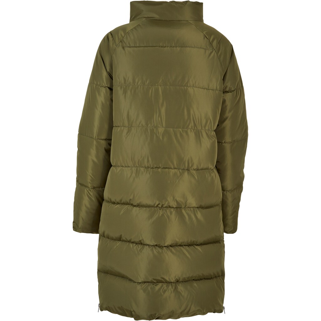 URBAN CLASSICS Winterjacke »Urban Classics Damen Ladies High Neck Puffer Coat«, (1 St.), ohne Kapuze