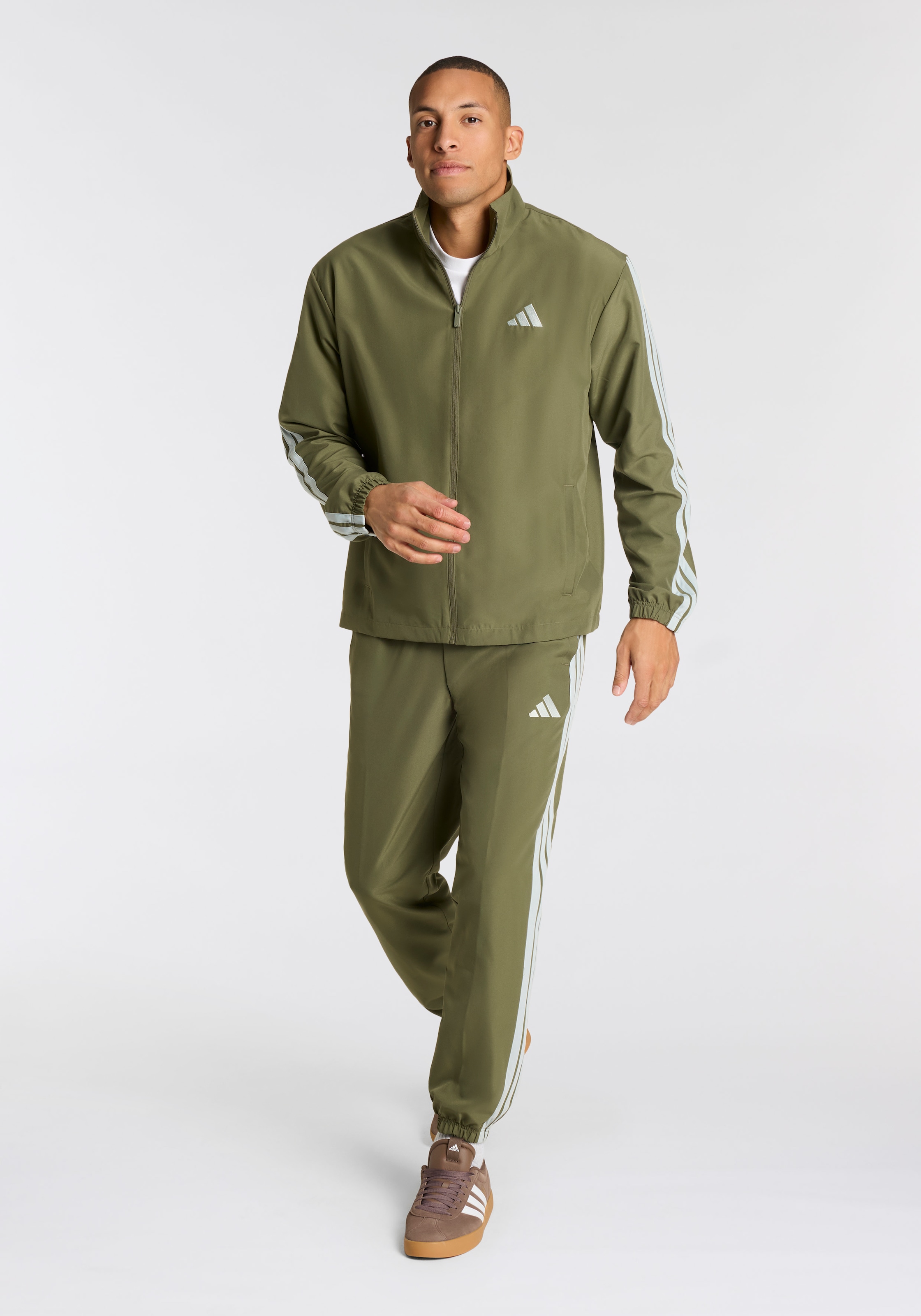 adidas Sportswear Trainingsanzug »M 3S WV TT TS«, (2 tlg.), drei Streifen Woven Tracksuit