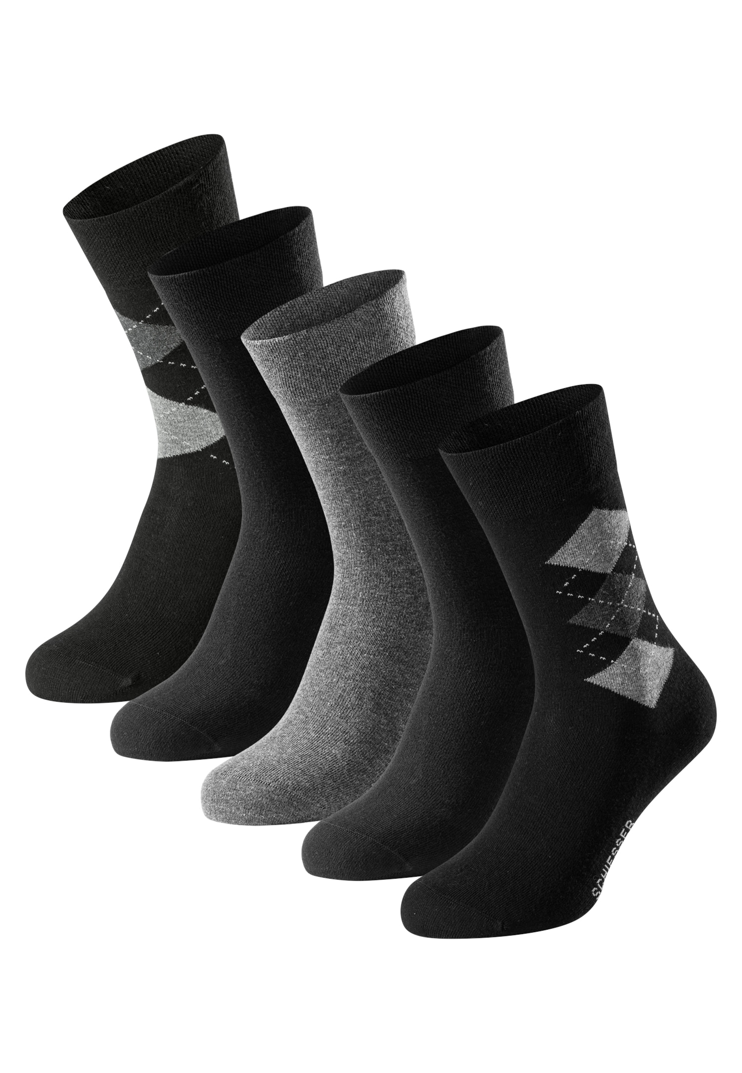 Schiesser Socken "Bluebird", (5 Paar), druckfreier Bund, Fersen und Zehen h günstig online kaufen