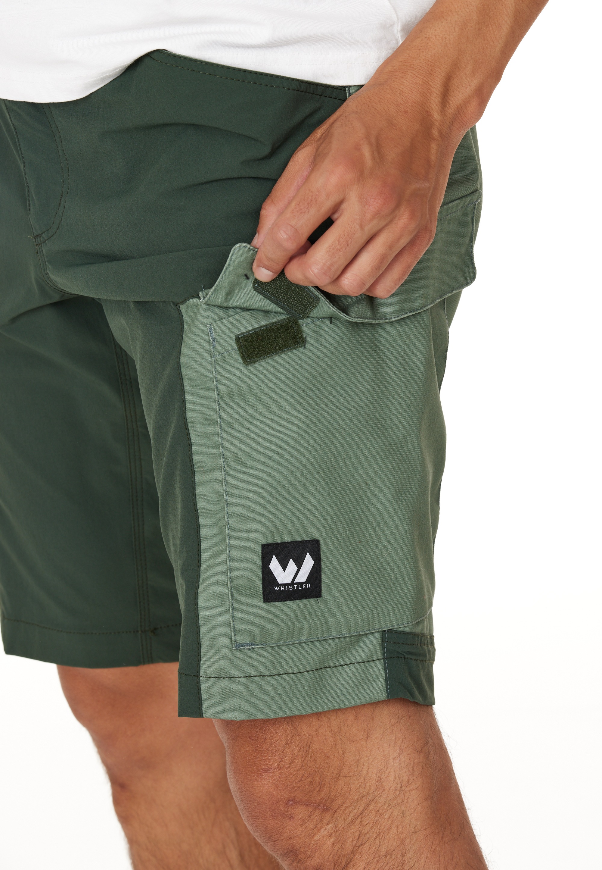 WHISTLER Shorts »ROMMY M mit ▷ für Stretch Funktionsstretch-Baumwoll-Mix BAUR Shorts«, | atmungsaktivem