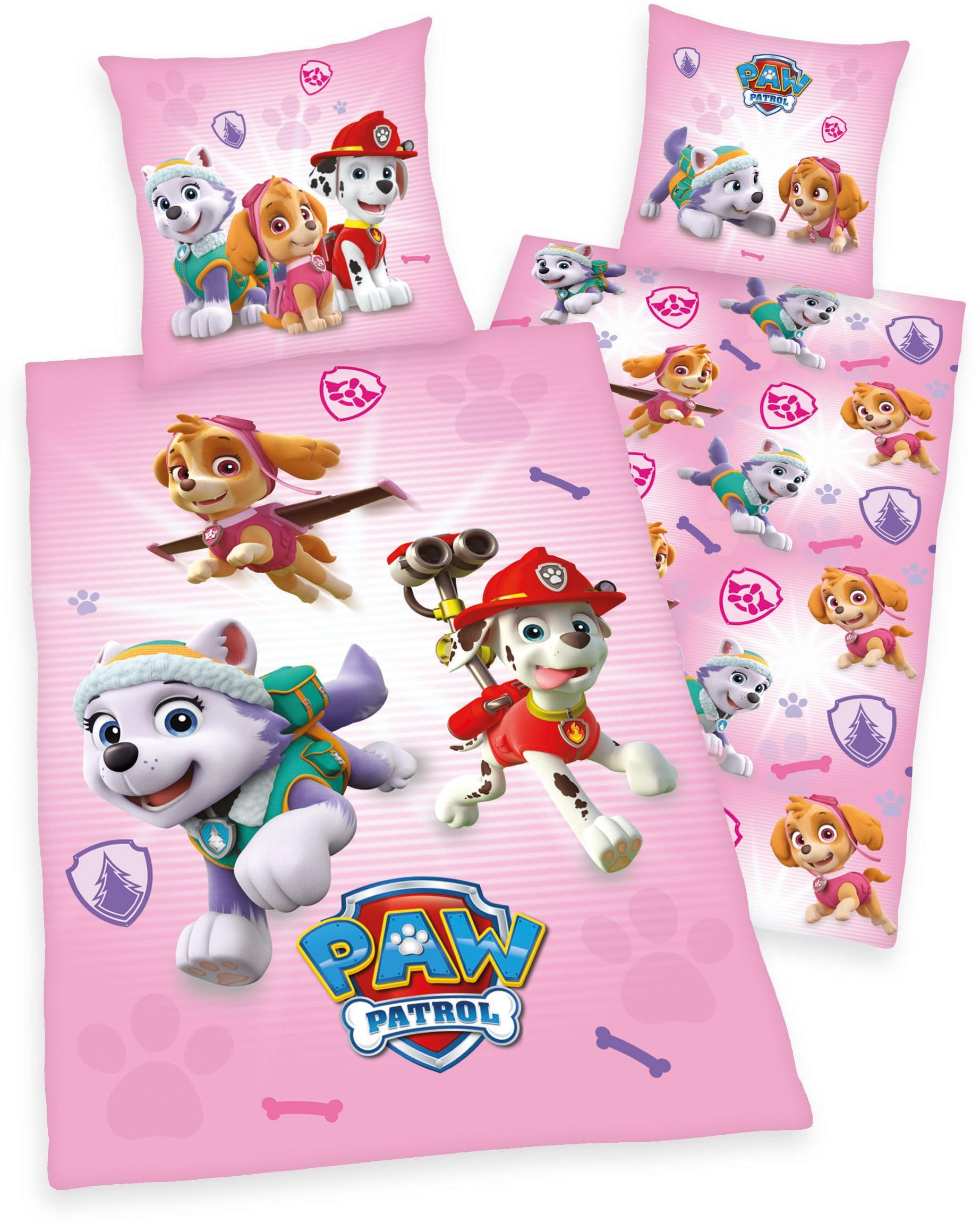 PAW PATROL Kinderbettwäsche "Paw Patrol" 2 Stk. mit tollem Motiv günstig online kaufen