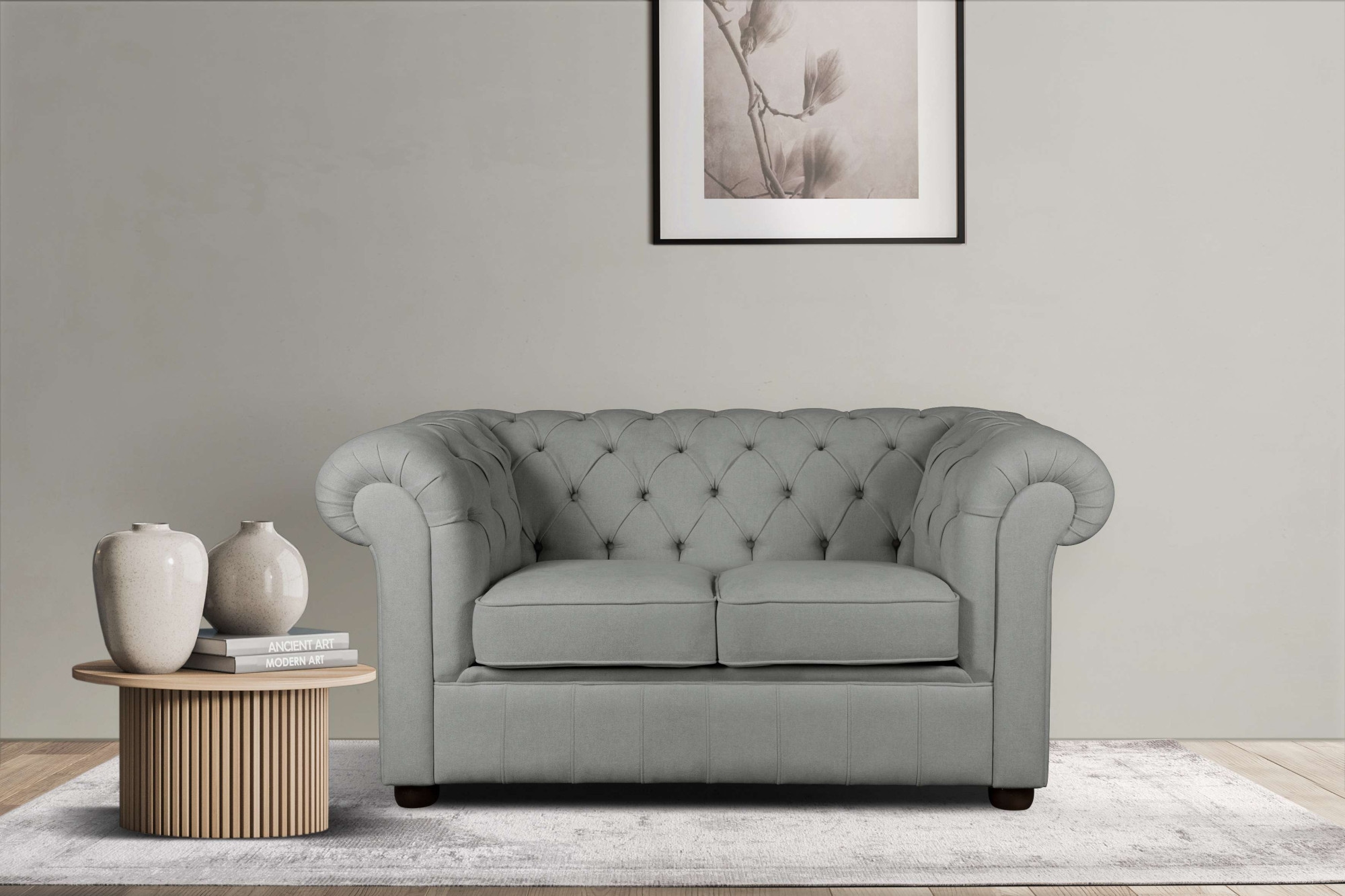 Home affaire 2-Sitzer "CHARENTE, Chesterfield-Sofa, Wellenfederung, Maße: B günstig online kaufen