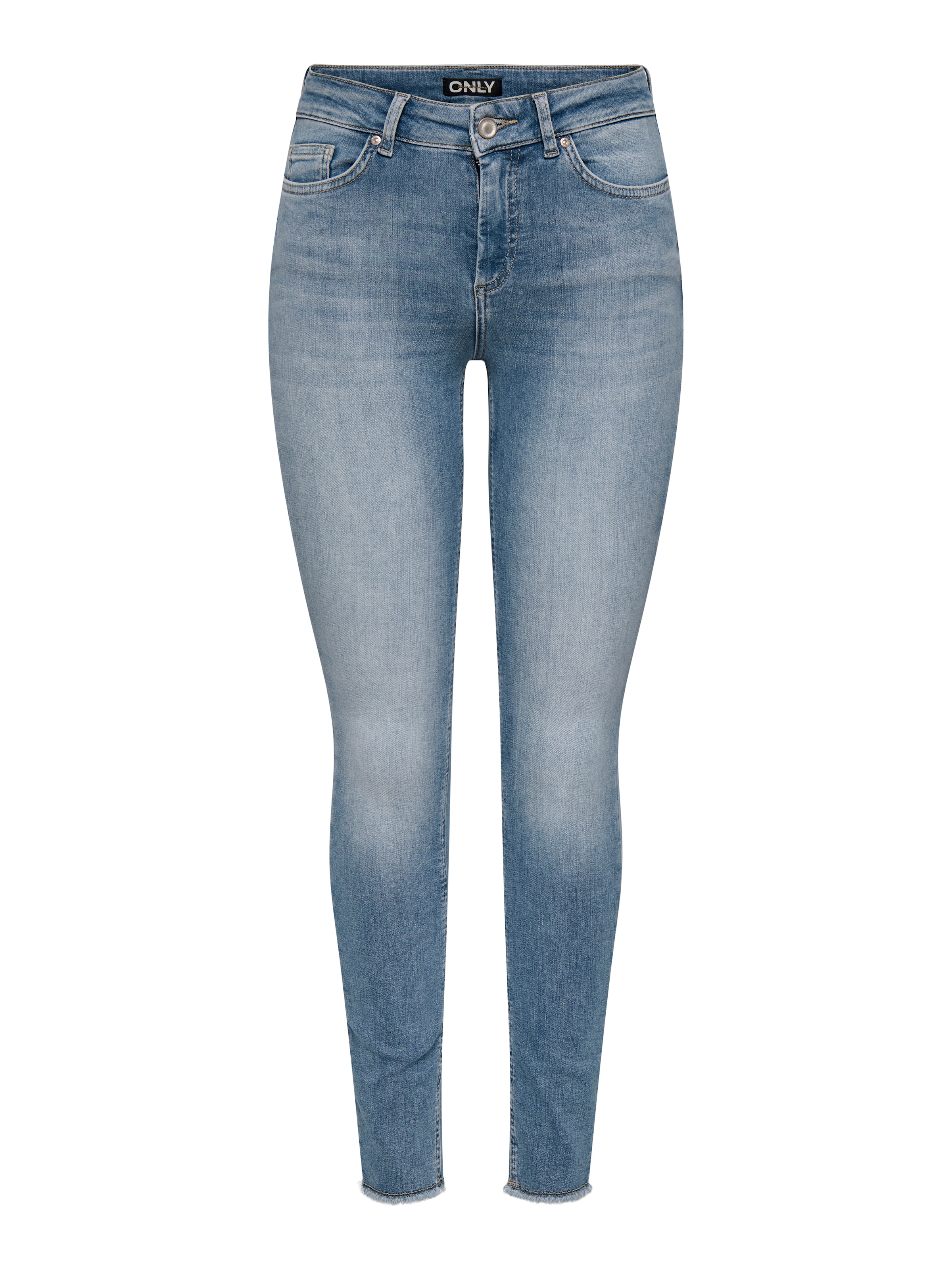Only Skinny-fit-Jeans "Onlblush Mid Sk Ank Rw Dnm REA363" Baumwollmischung, Skinny Fit