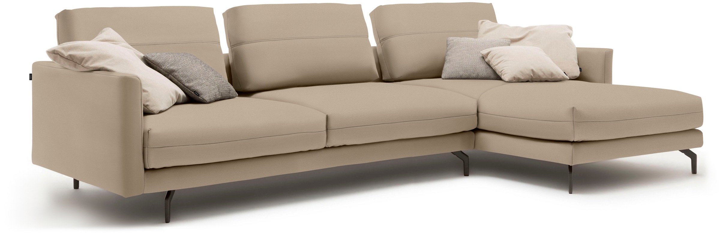 Creation BY ROLF BENZ Ecksofa »CR.414, Designecksofa, Polsterecke, L-Form«, wahlweise aus feinstem Rindsleder oder hochwertigem Chenille