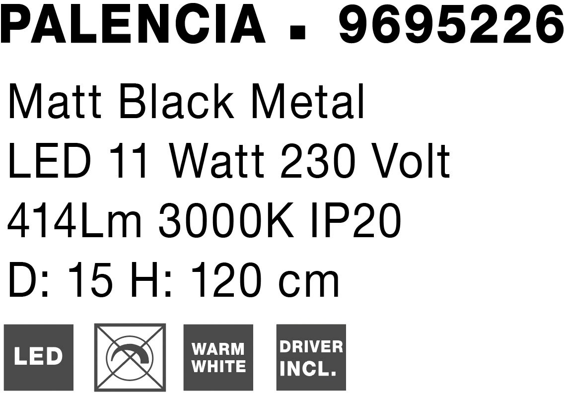 Nova Luce LED-Hängeleuchte »PALENCIA« LED-Modul 1 Stk. Warmweiß