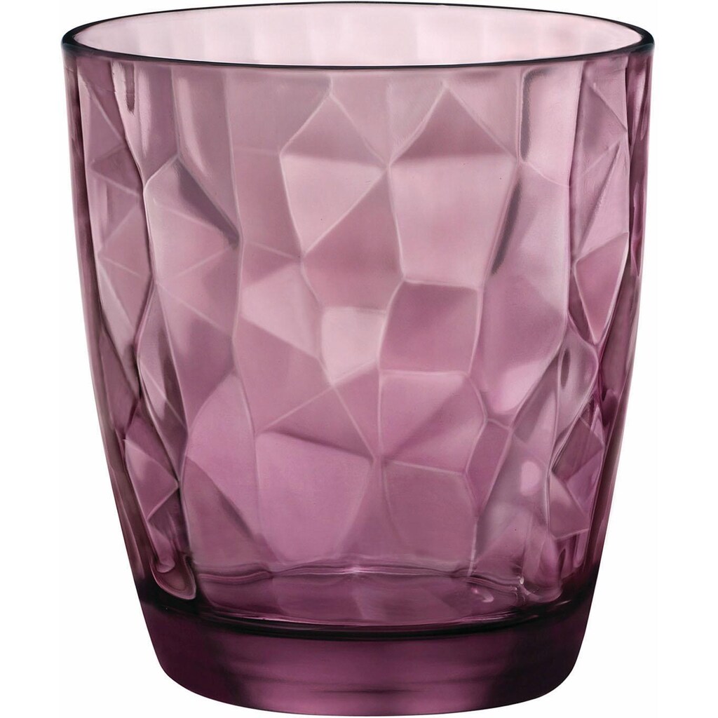 Bormioli Rocco Whiskyglas »Diamond«, (Set, 6 tlg.), effektvolle Struktur, 6-teilig