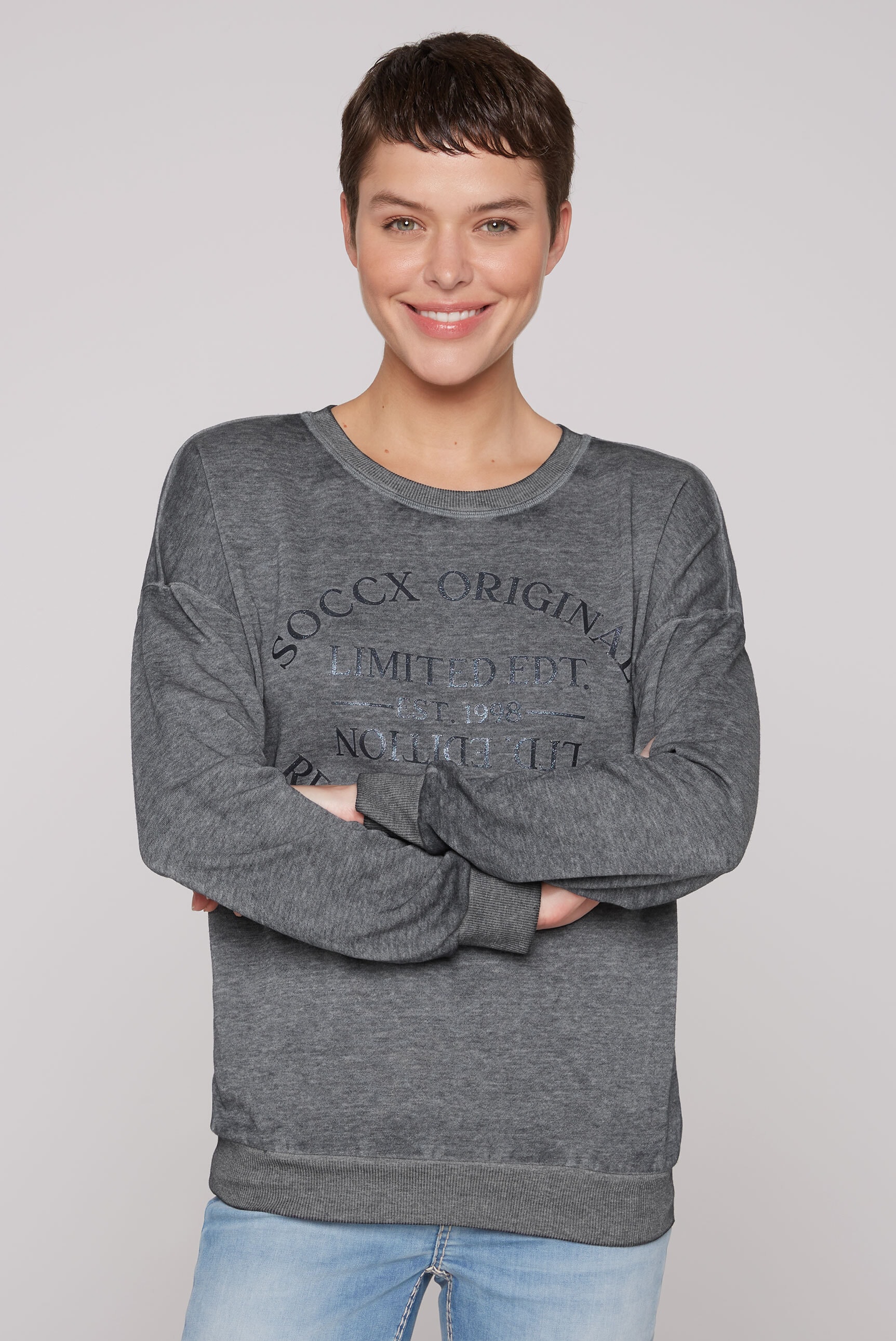 SOCCX Sweater, mit Baumwolle günstig online kaufen