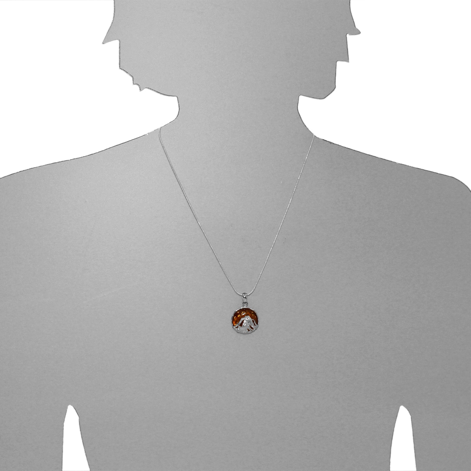 OSTSEE-SCHMUCK Kette mit Anhänger »Ostsee-Schmuck Kette mit Anhänger Anngret«, (2 tlg.)