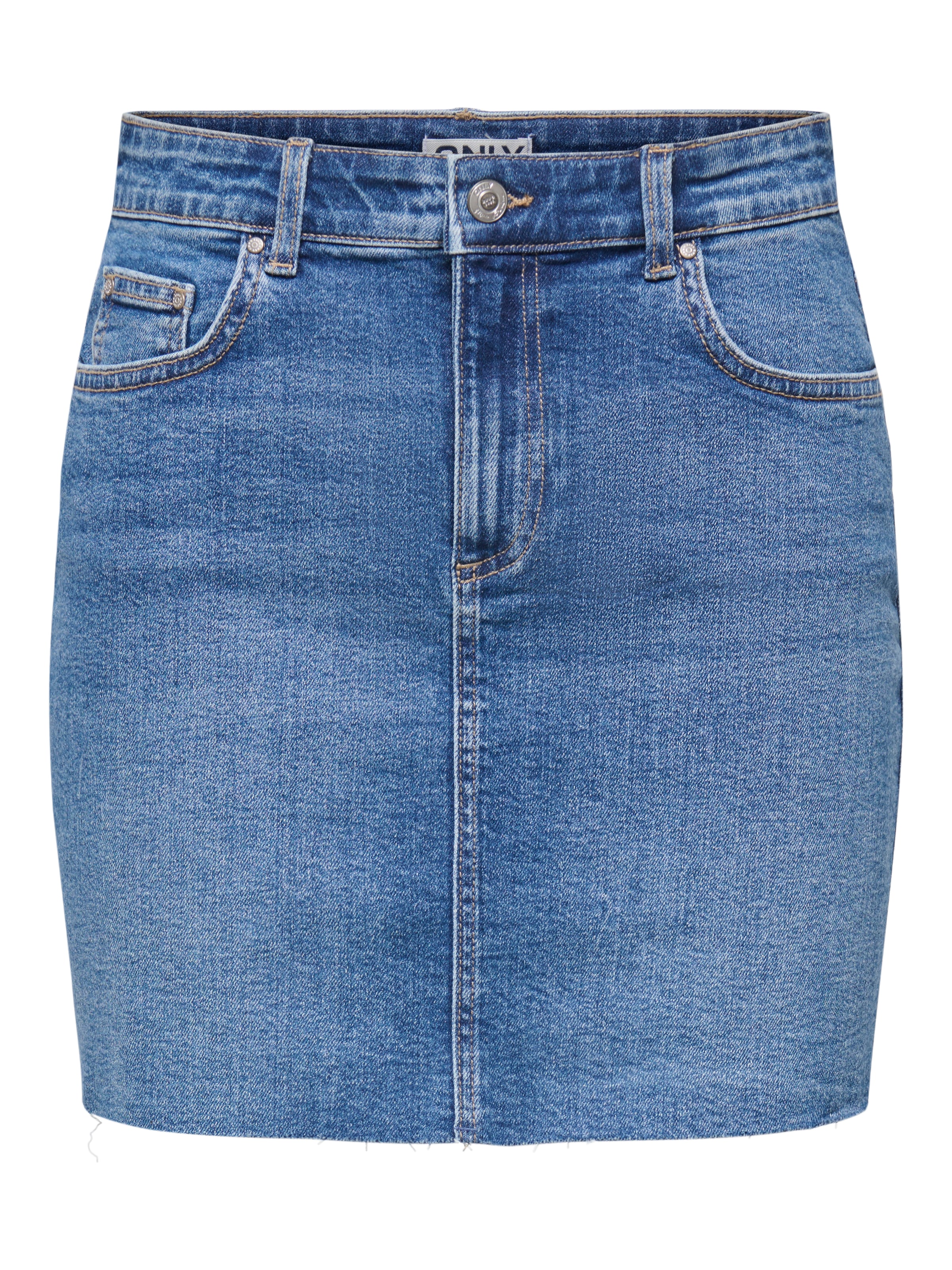 ONLY Jeansrock "ONLLOLA REG SHORT RW SKIRT DNM" Baumwollmischung, Regular W günstig online kaufen