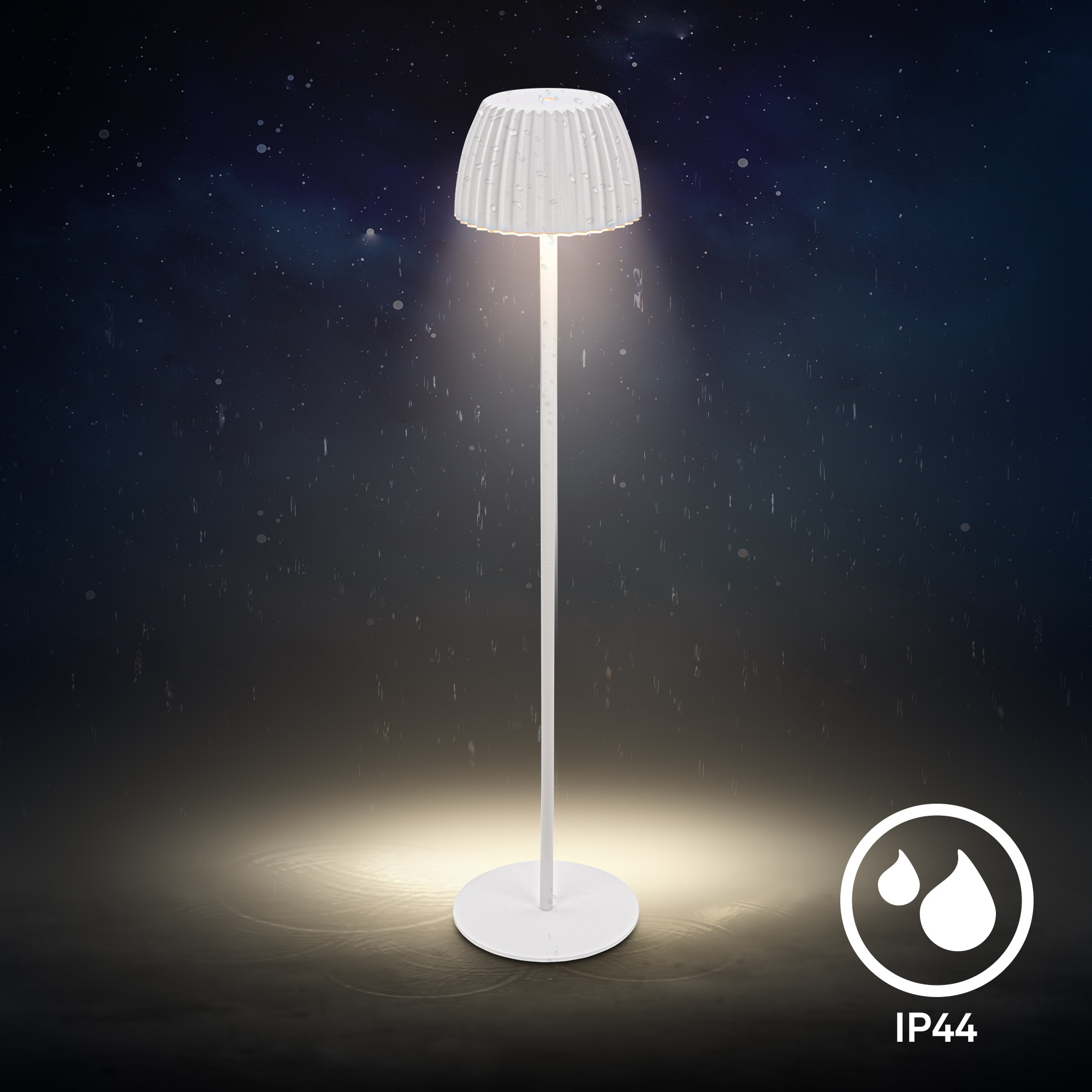 Briloner Leuchten LED Stehlampe »Akku LED Stehleuchte, weiß«
