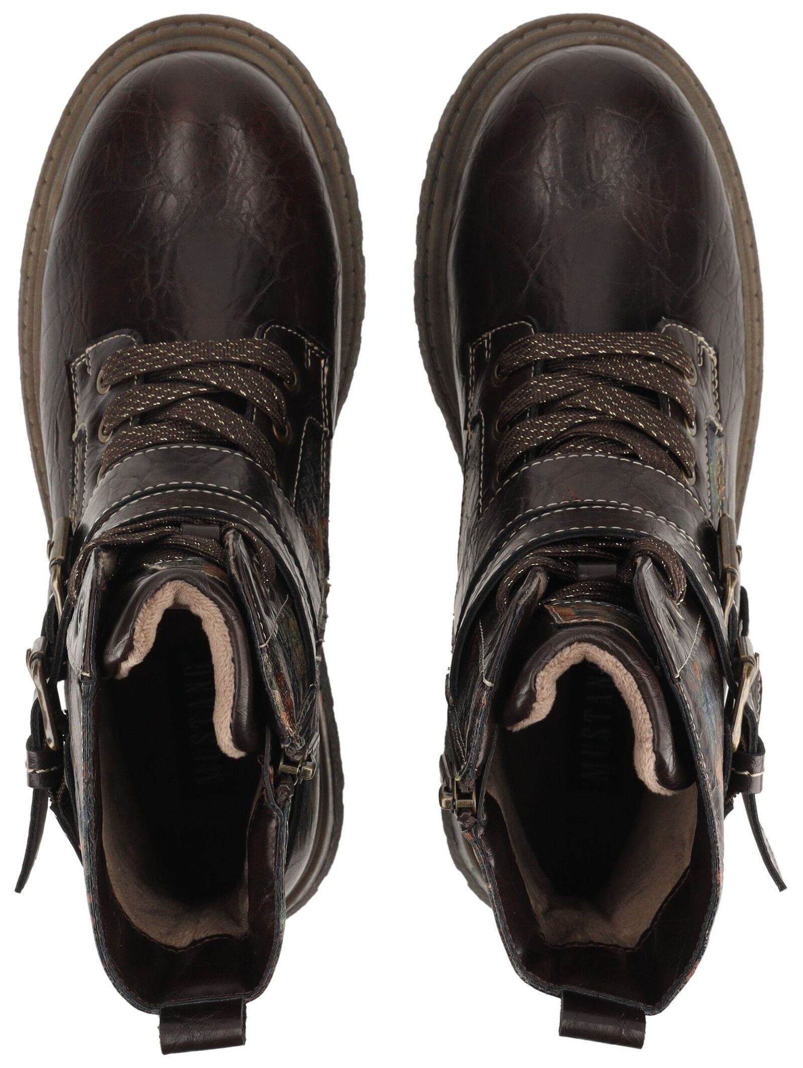 Mustang Shoes Schnürstiefelette »Mustang Shoes Stiefelette Lederimitat«
