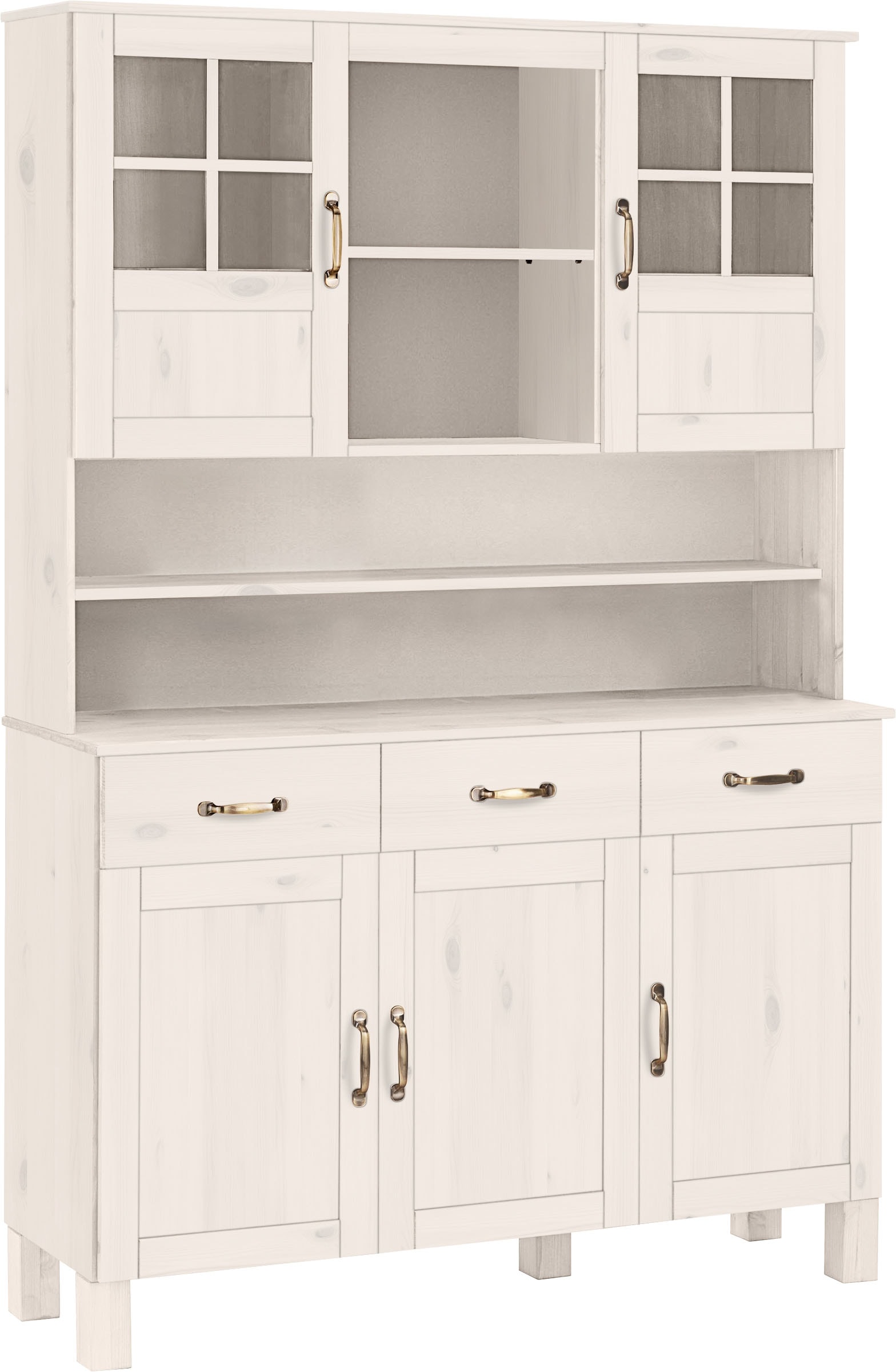 Home affaire Küchenbuffet "Alby" Breite 125 cm, 2 Glastüren, 2 Schubladen