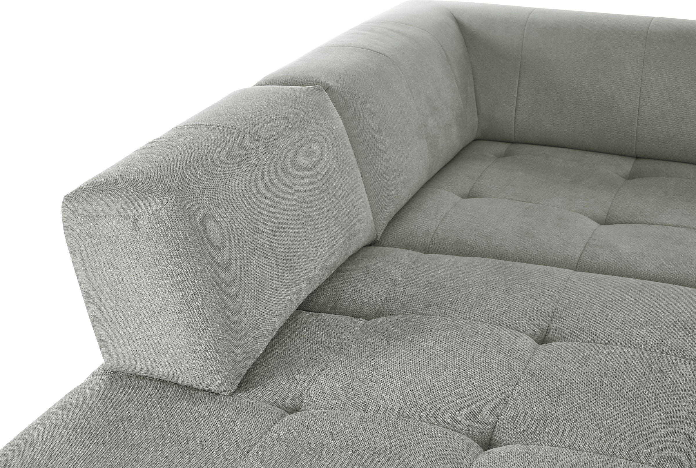 3C Candy Ecksofa »Yoshy Komfortsofa, bequem und modern, hochwertige Verarbeitungsdetails«, Zwei verschiedene Sitztiefen durch verstellbare Rückenlehne, L-Form