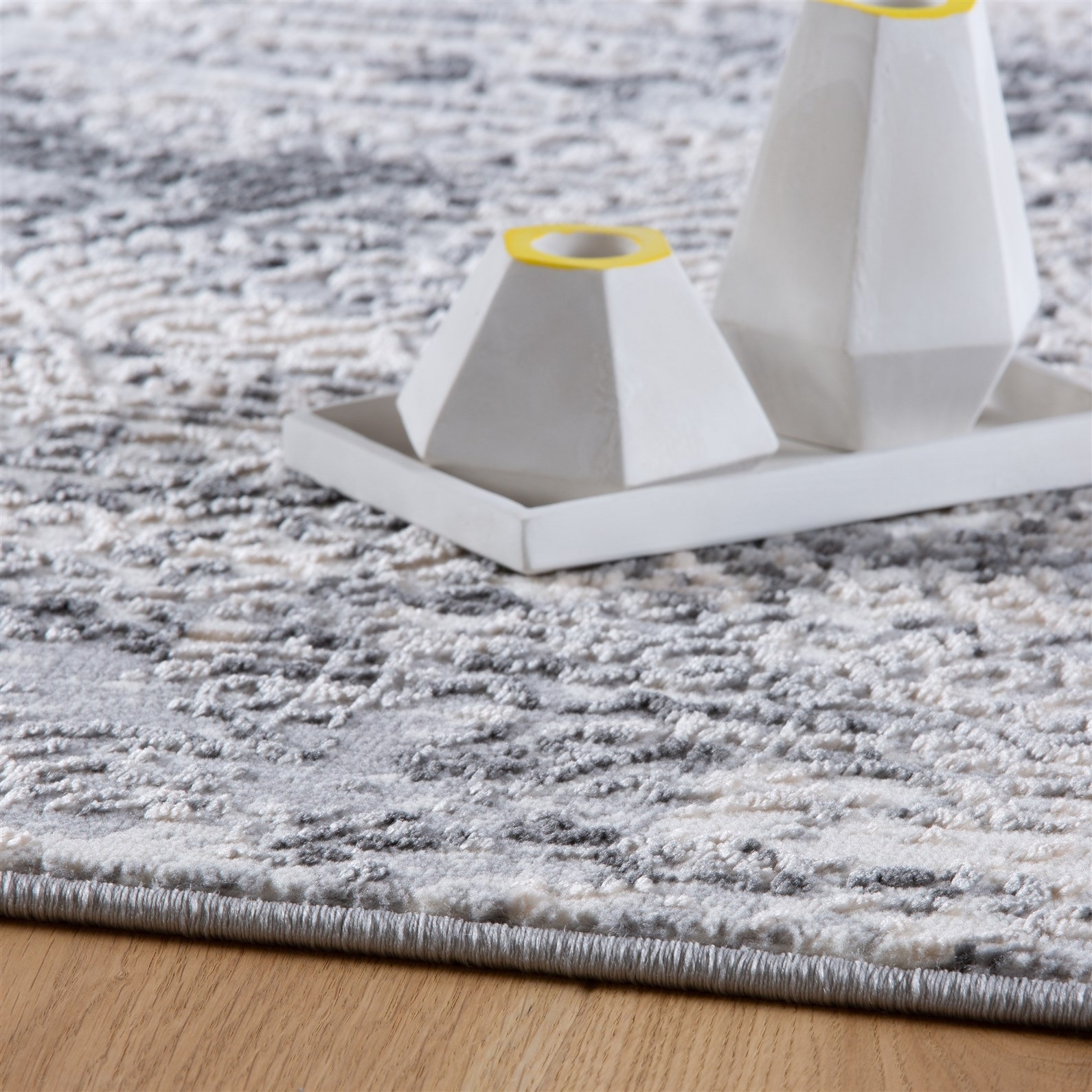 Teppich KAYOOM "Sail 702", grau, B:160cm H:11mm L:230cm, Polypropylen, Teppiche, Teppich, Kurzflor, Vintage, Modernes Muster, Fußbodenheizungsgeeignet 2