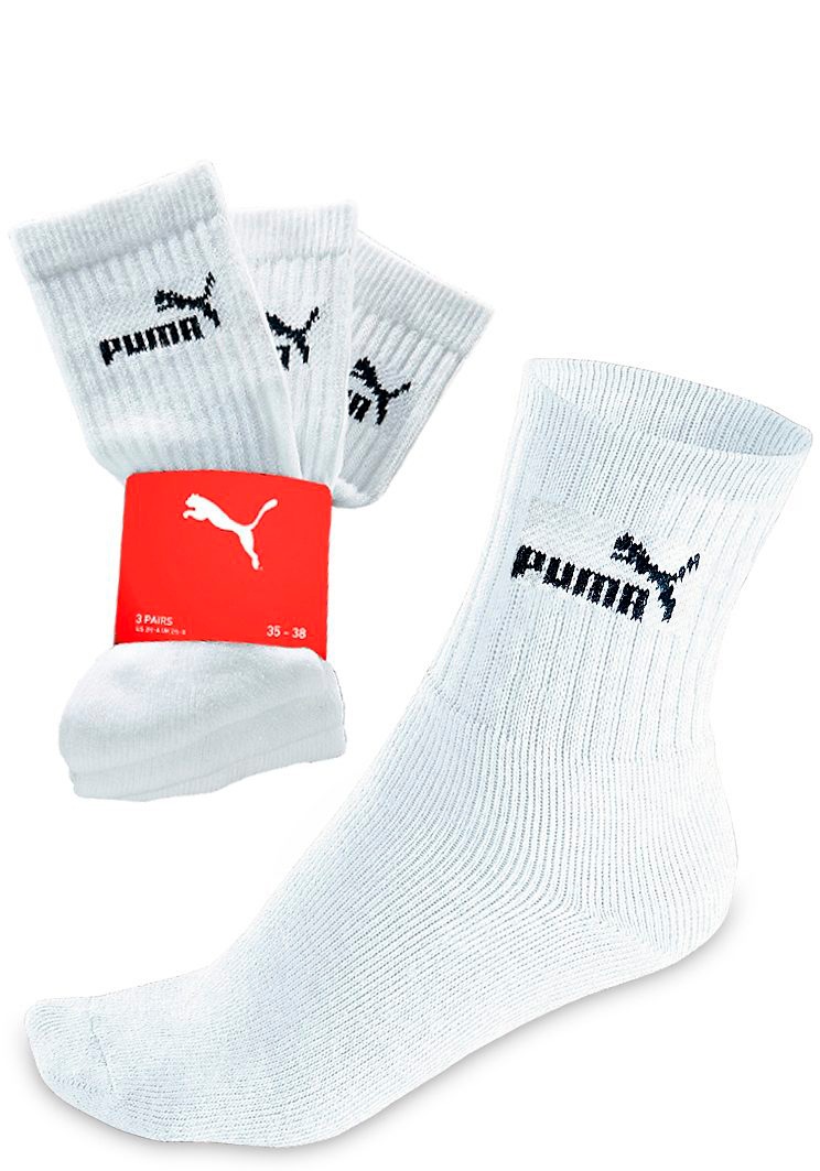 PUMA Freizeitsocken, (3 Paar), Atmungsaktiv, feuchtigkeitsregulierend, Stre günstig online kaufen