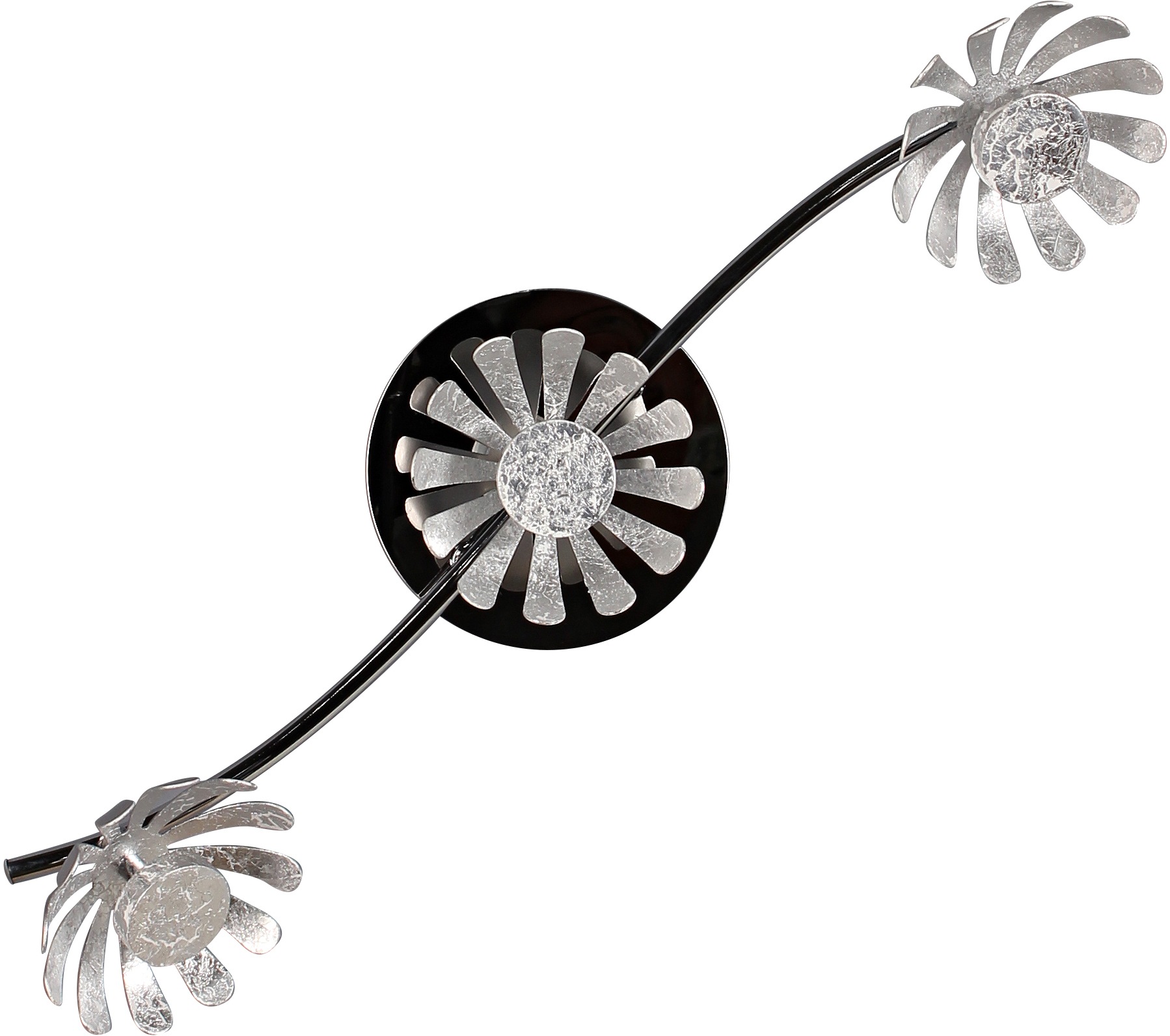 LUCE Design LED Deckenleuchte Bloom 9022-3 SI, LED-Modul, 1 St., Warmweiß