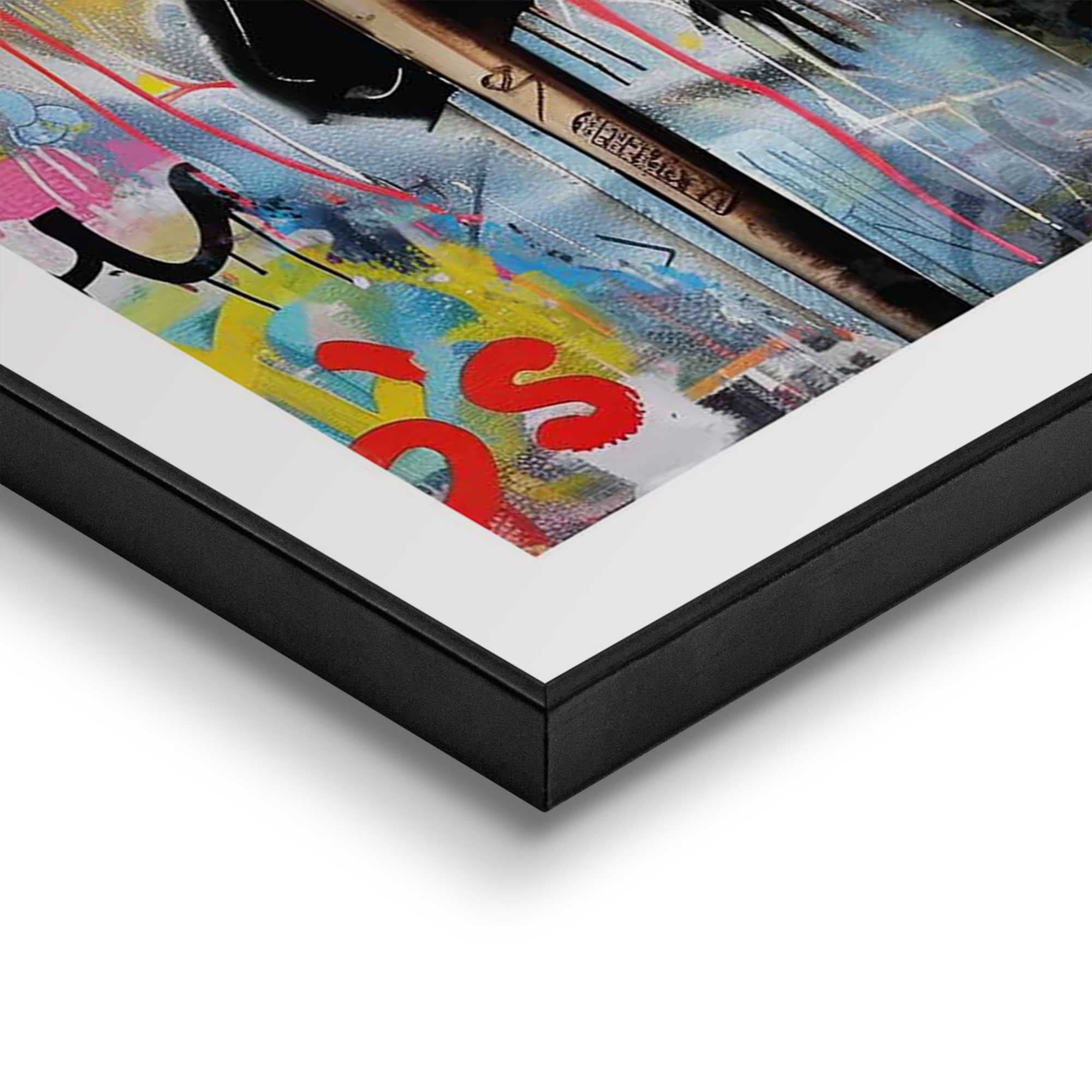 Reinders! Bild mit Rahmen »Love is the Answer« 1 Stk. tlg. Home Office - Graffiti - Liebe - Mehrfarbig - MDF StreetArt - 50x70 cm
