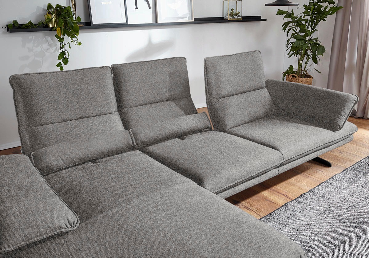 W.SCHILLIG Ecksofa "broadway, Designsofa mit tollem Sitzkomfort", Sitztiefe günstig online kaufen