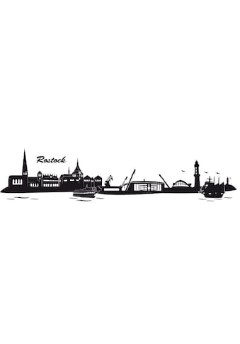 Wall-Art Wandtattoo »Hansa Rostock Skyline su L...