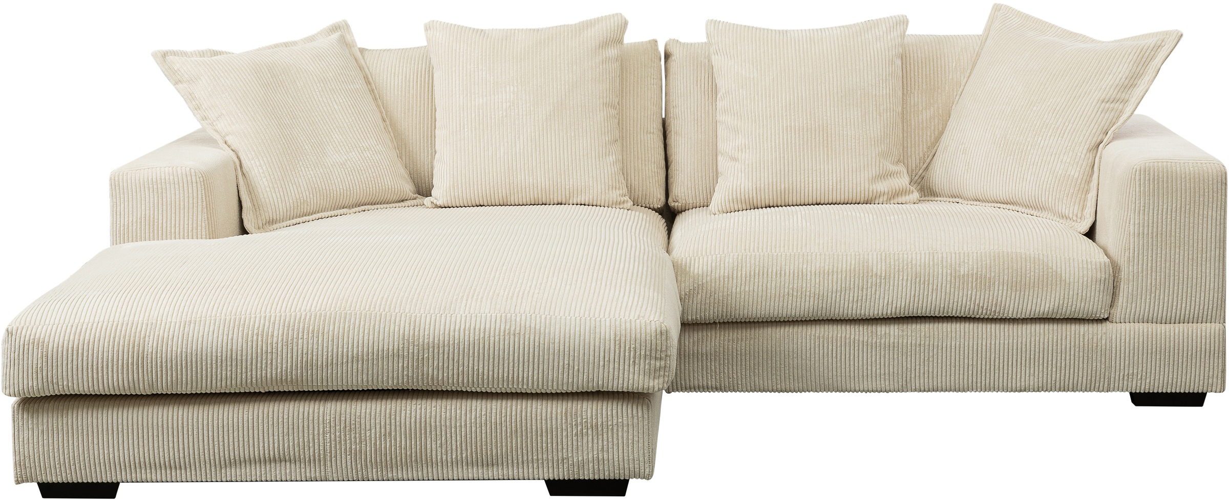WERK2 Ecksofa »Eldorado L-Form«, Design Ecksofa, besonders weicher Sitzkomfort, extra breite Ottomane