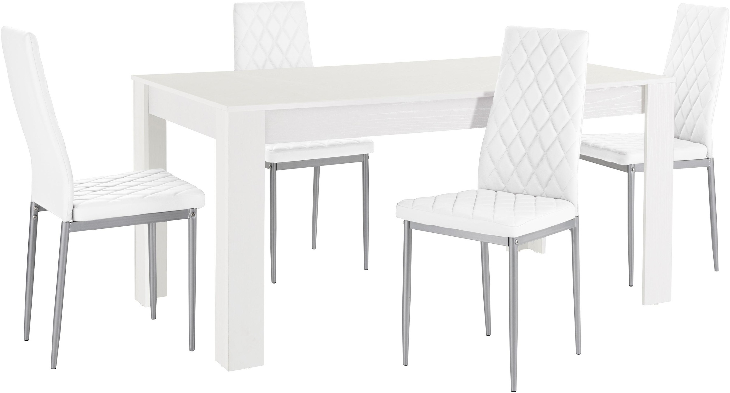 OTTO home Essgruppe "Lynn160/Brooke" Set, 5 Stk. tlg. Tisch mit 4 Stühlen günstig online kaufen