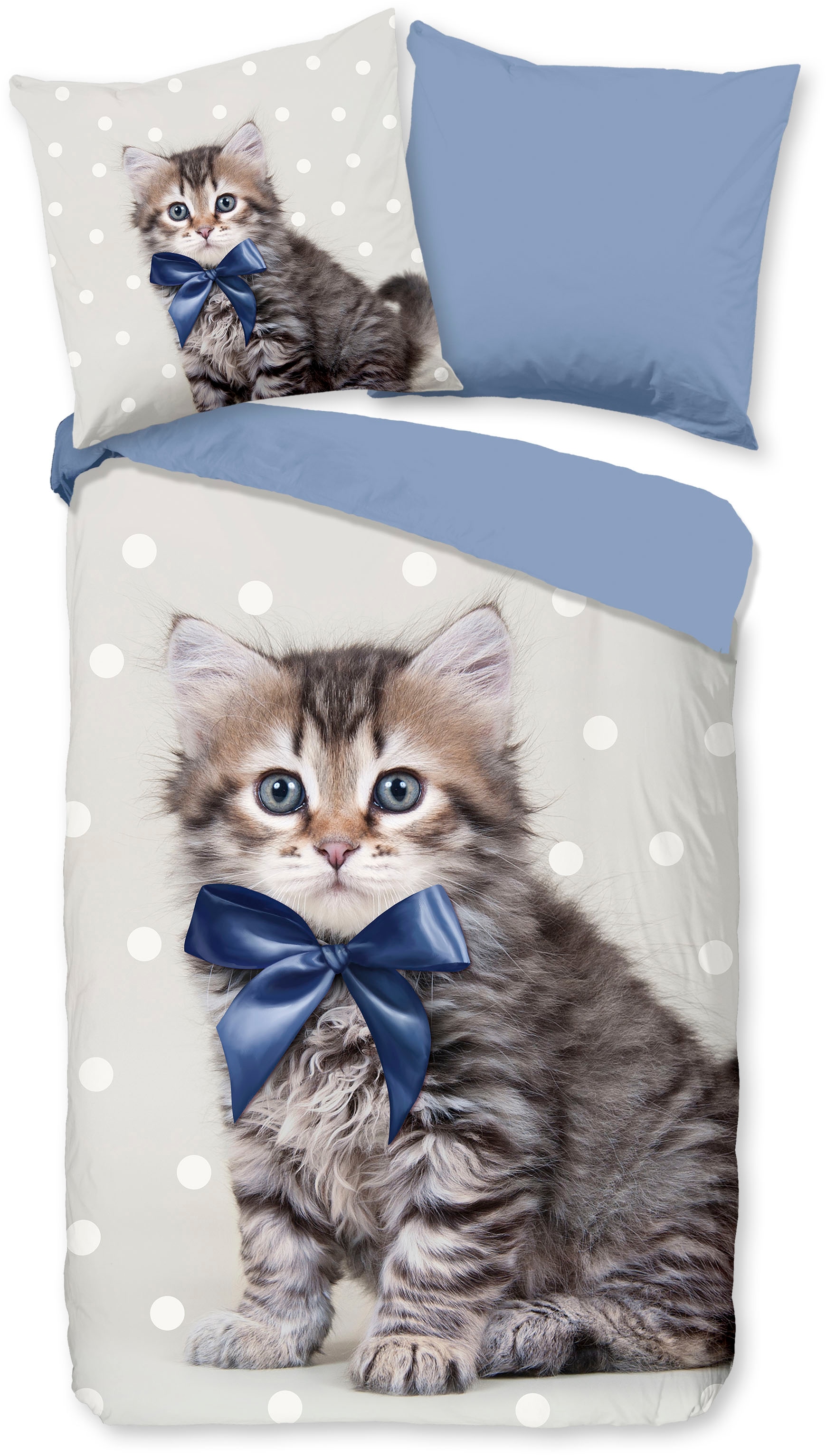 good morning Kinderbettwäsche "Mae" 2 Stk. 100% Baumwolle, 135x200, Reißver günstig online kaufen