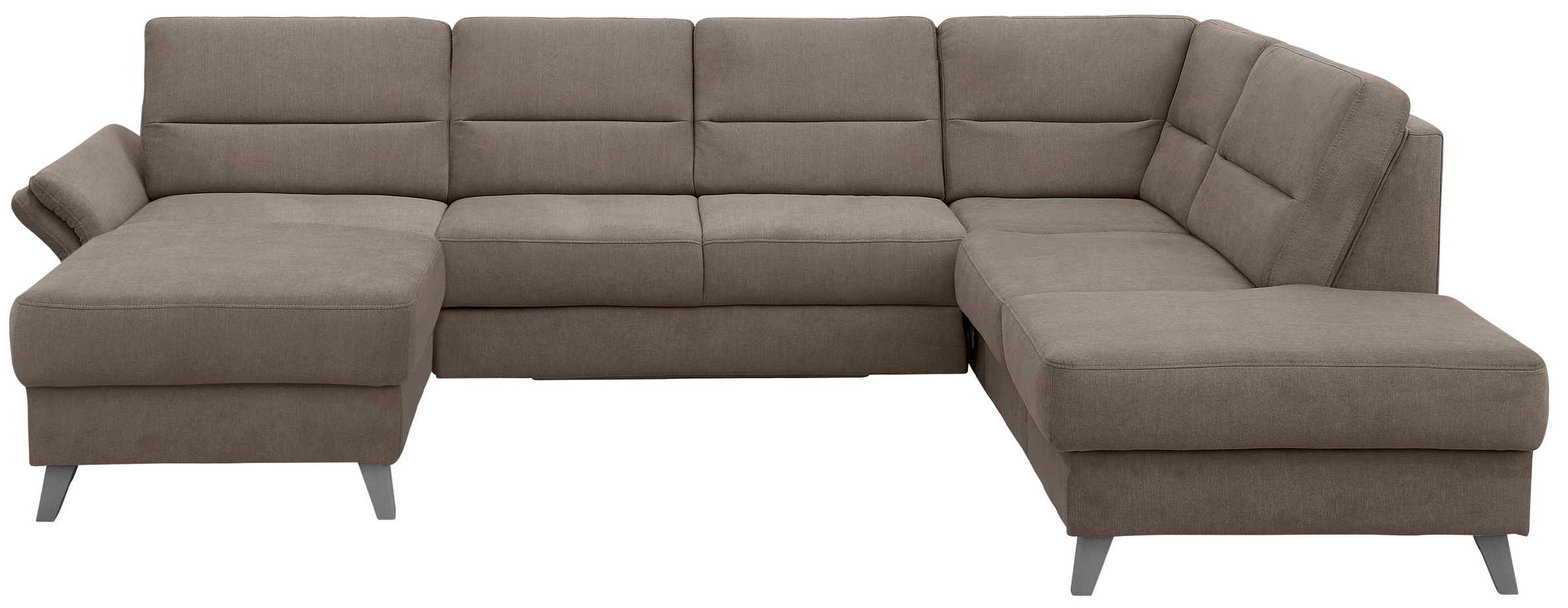 Home affaire Wohnlandschaft "Westerland U-Form" Federkern, wahlweise Bettfu günstig online kaufen