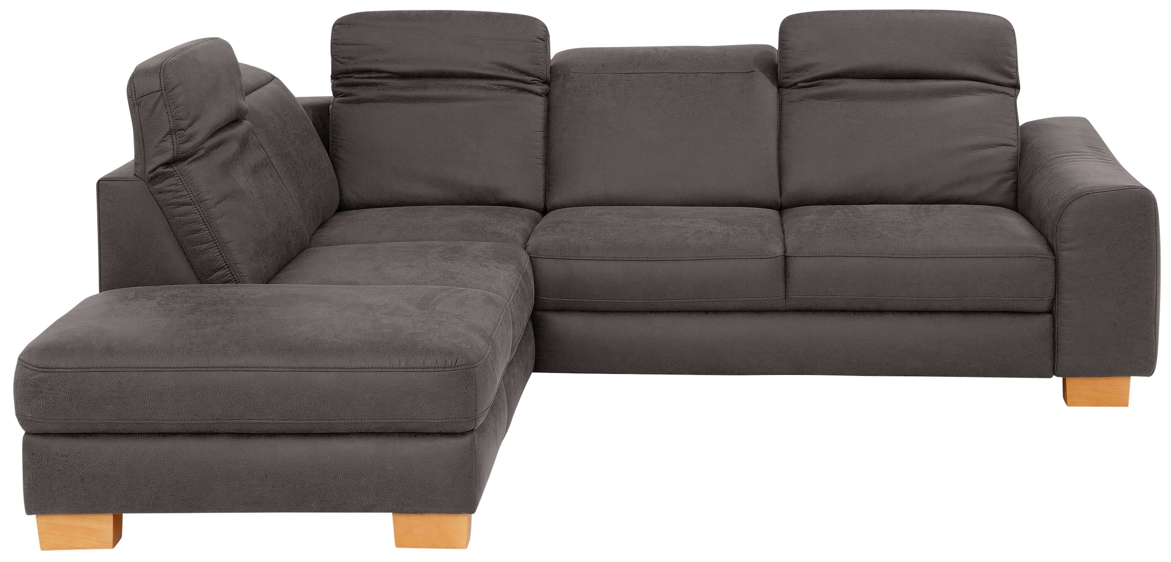 Home affaire Ecksofa "Dundee L-Form" wahlweise mit Kopfteilverstellung und zusätzlich mit Schlaffunktion