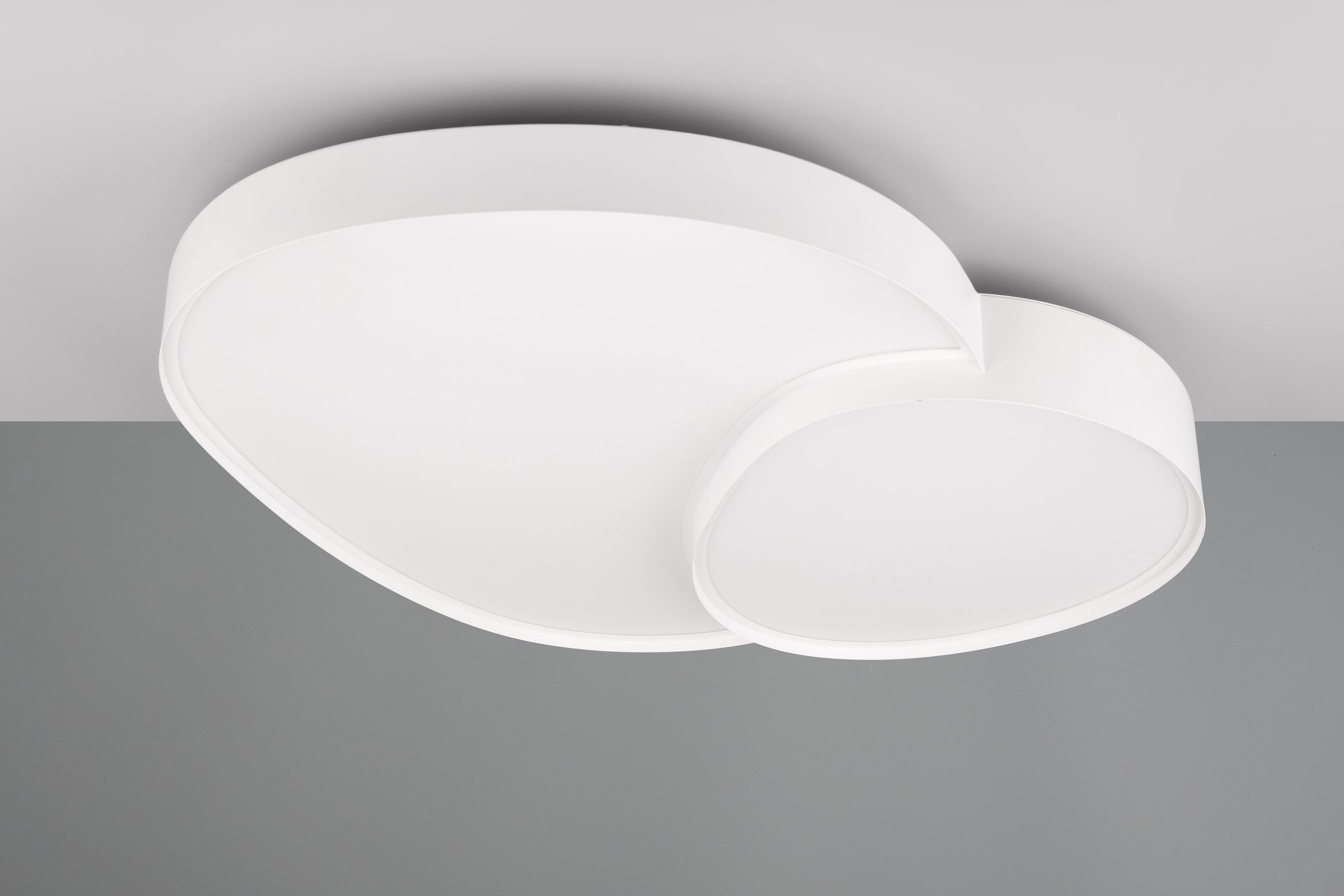 TRIO Leuchten LED Deckenleuchte »RISE, LED Deckenlampe 45W 5300 Lumen warmweiß bis kaltweiß 2700-6500K«, 1 flammig, Leuchtmittel LED-Board | LED fest integriert, Fernbedienung dimmbar Memoryfunktion Nachtlicht CCT Lichtfarbe wählbar