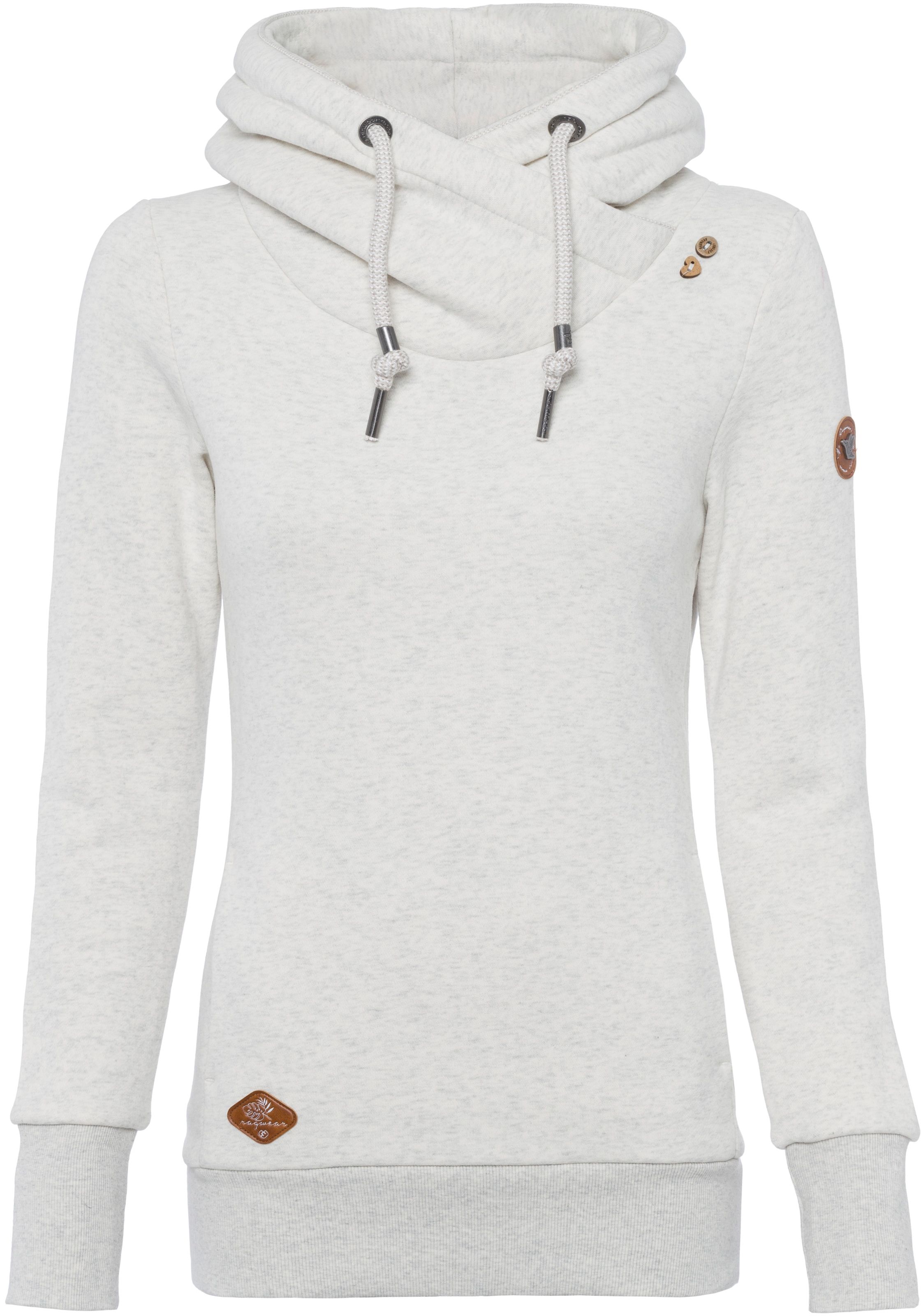 Ragwear Kapuzensweatshirt »GRIPYBUTTON«, Sweater mit rustikalen Kordel-Akzenten