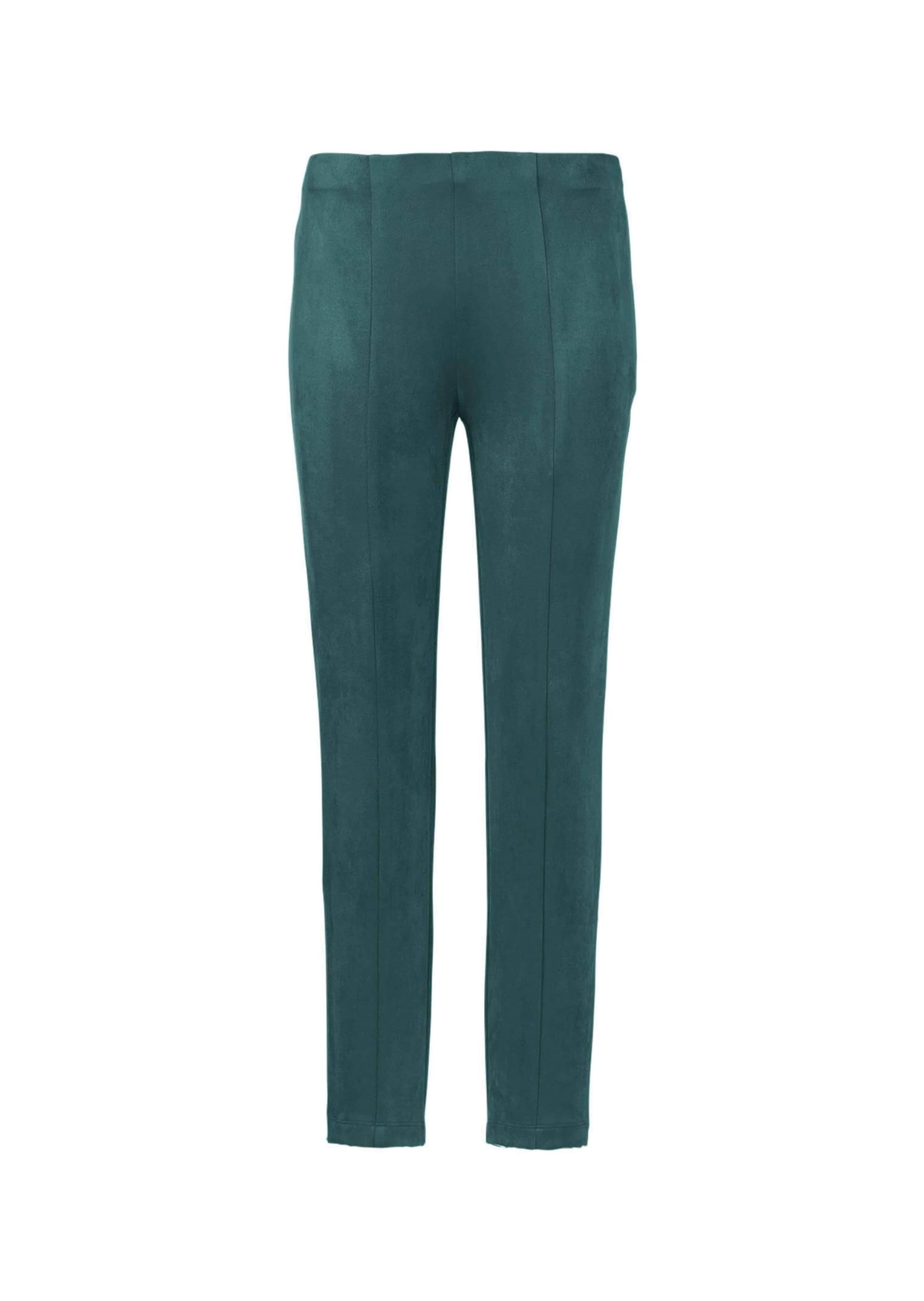 GOLDNER 2-in-1-Hose "Moderne Leggings in trendigem Velourslederimitat" Ohne