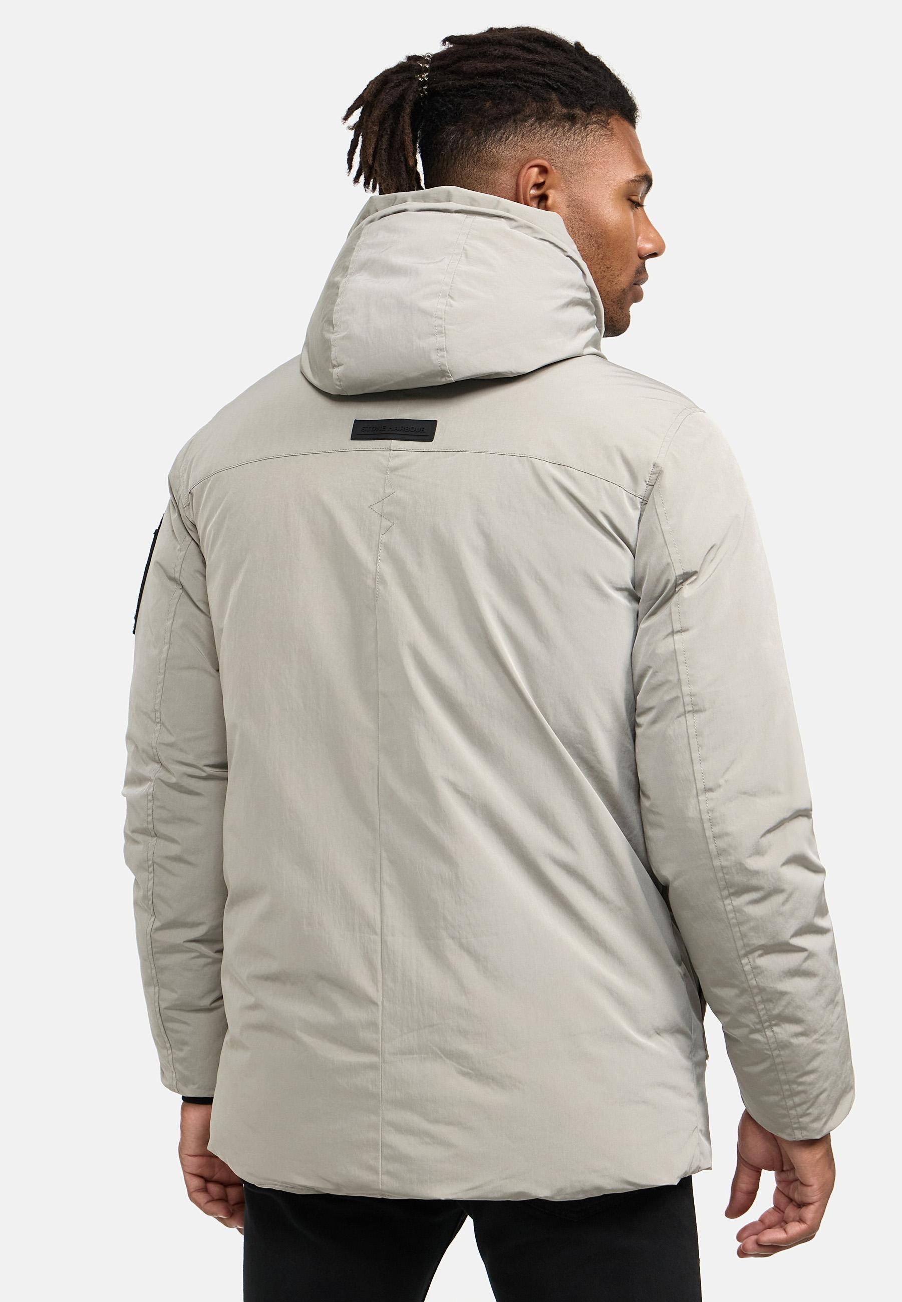 Stone Harbour Winterjacke »Edriik XX«, mit Kapuze, Warm gefütterte kurze Herren Jacke für den Winter