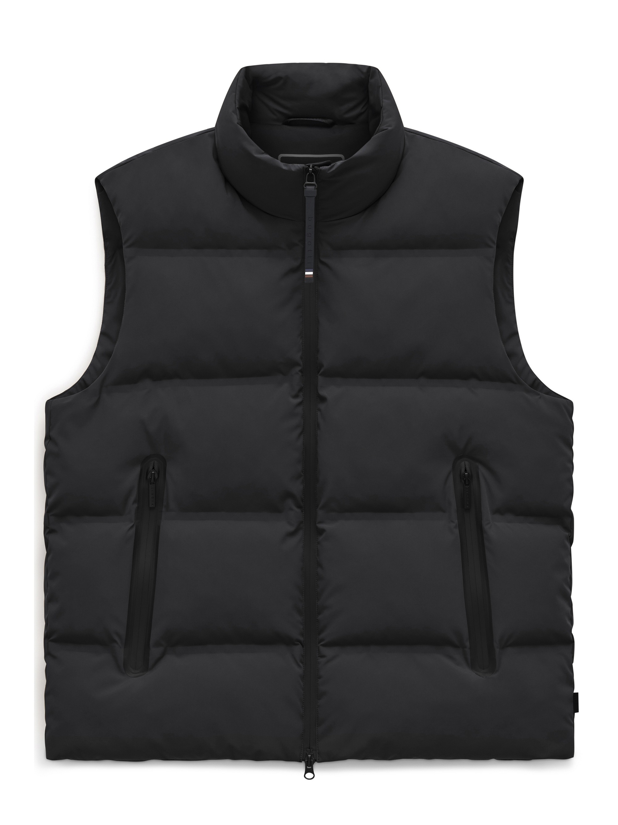 bugatti Strickweste »Regular Fit« Regular Fit Stretch Steppweste Stehkragen