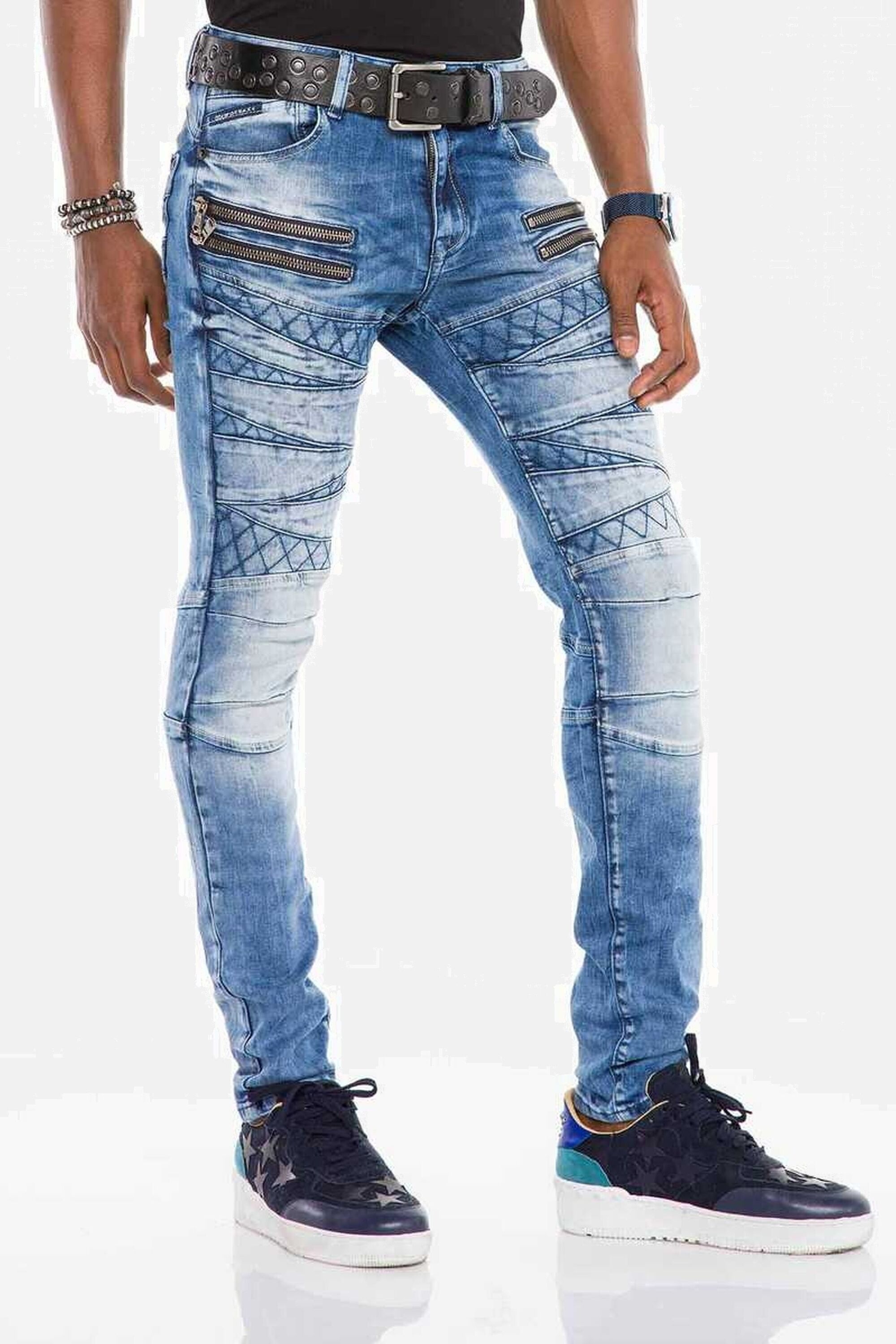Cipo & Baxx Slim-fit-Jeans »Jeans«, im stylischen Look in Slim Fit, CD-505