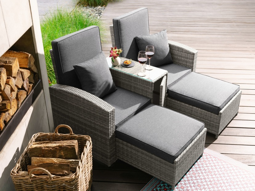 Garden Pleasure Loungesofa »MONTE CARLO«, mit ausklappbarem Sonnendach  kaufen | BAUR