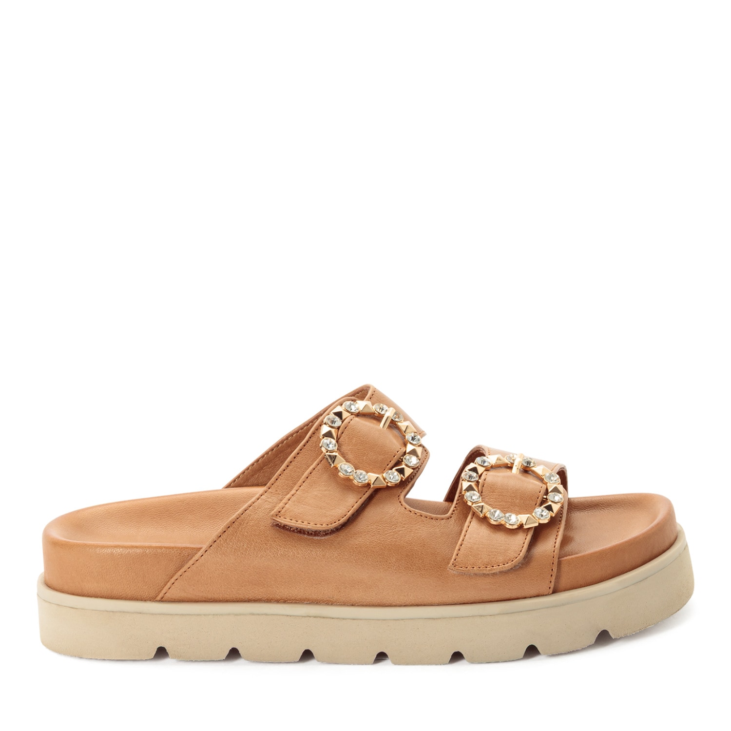 Tamaris Pantolette  Sommerschuh mit schmuckbesetzten, verstellbaren Schnallen