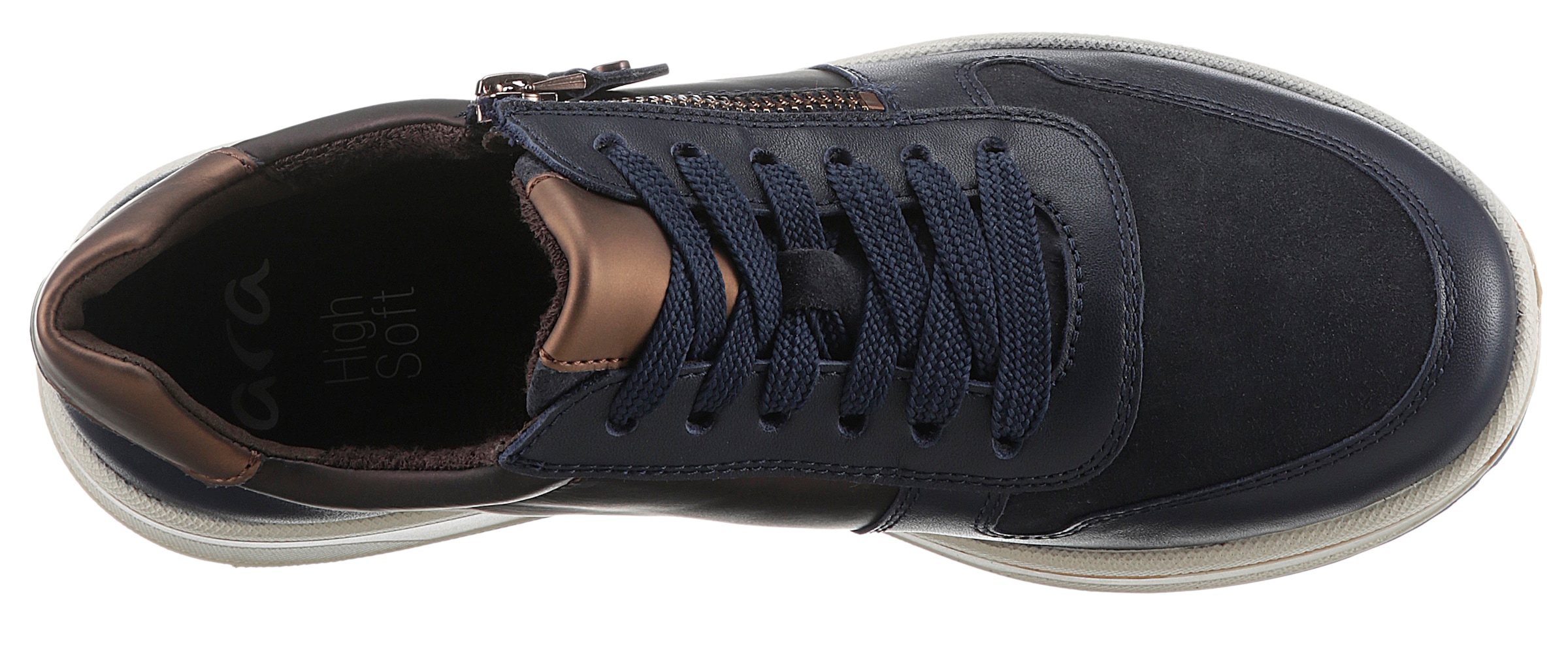 Ara Sneaker »SAPPORO«  , Freizeitschuh, Halbschuh, Schnürschuh in Komfortweite H = sehr weit