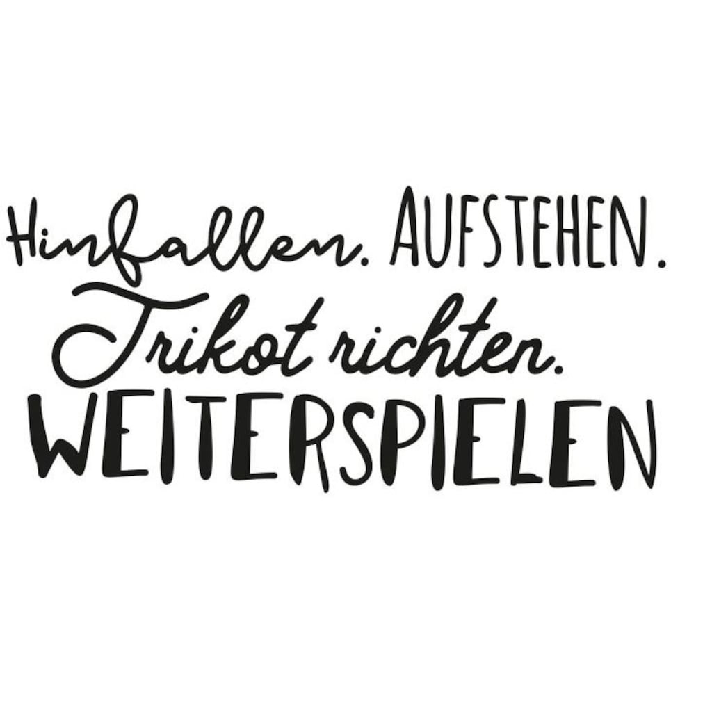 Wall-Art Wandtattoo »Spruch Hinfallen und Weiterspielen«, (1 St.)