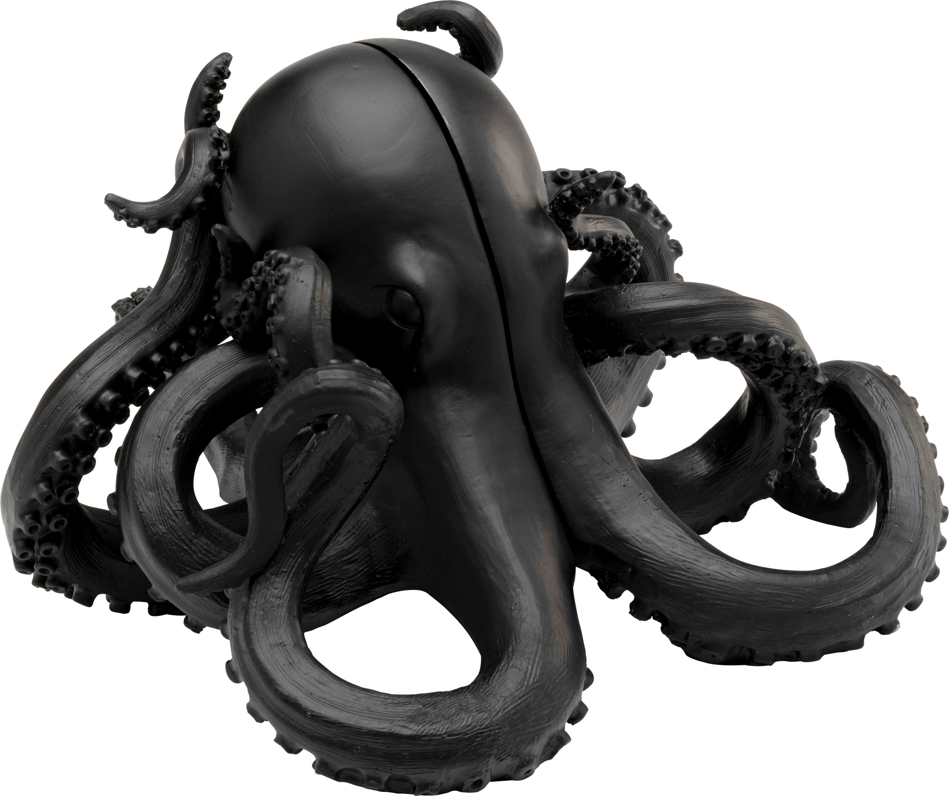 Buchstütze KARE DESIGN "Octopus", schwarz, B:28cm H:18cm T:26cm, Polyresin, Buchstützen, aus Polyresin - Einheitsgröße