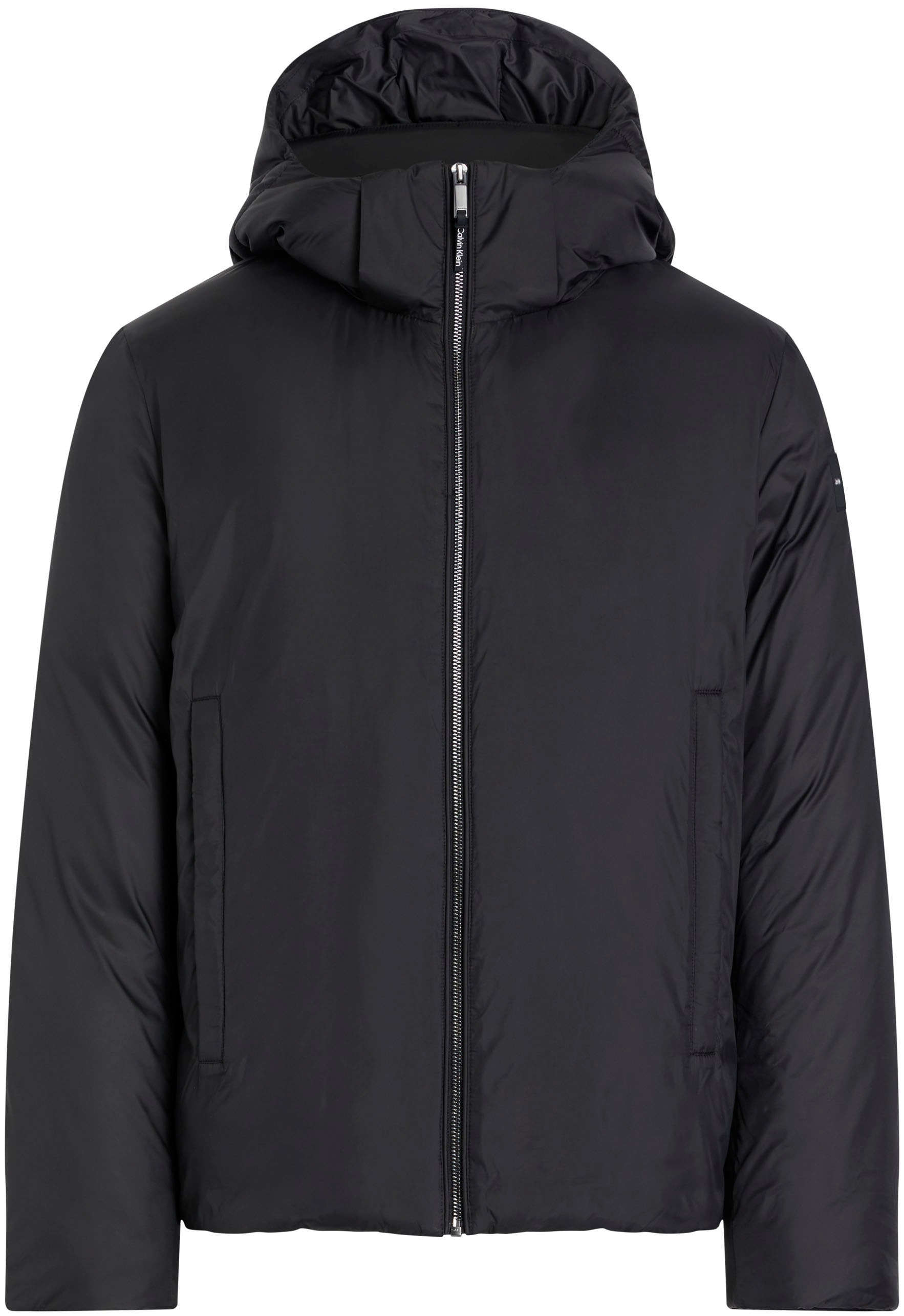 Calvin Klein Big&Tall Outdoorjacke »BT_NON QUILT PADDED HOOD JACKET«, mit Kapuze, in Großen Größen mit Logopatch