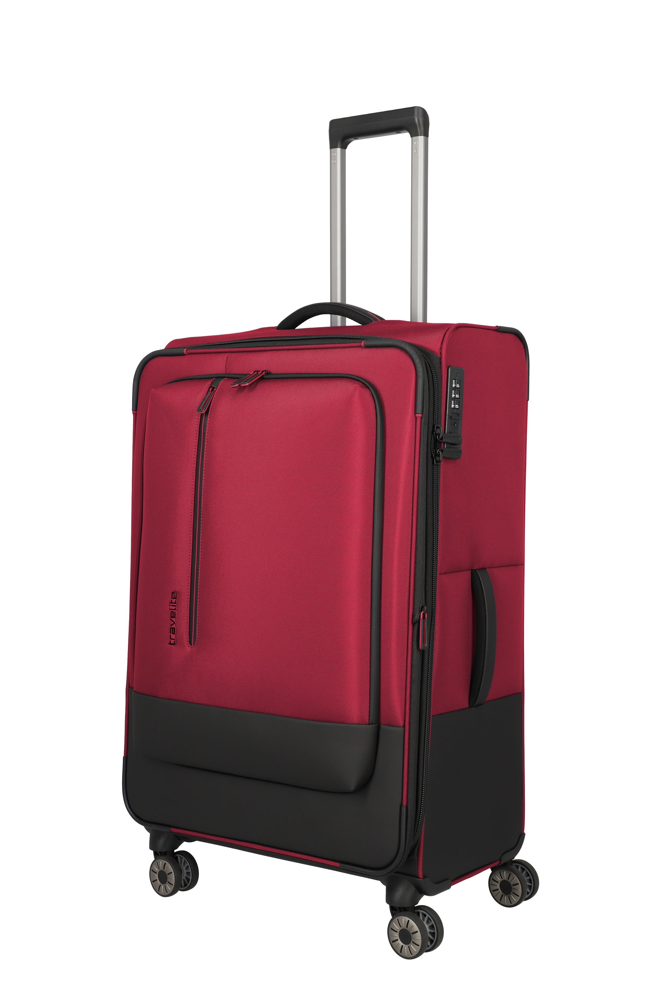 travelite Weichgepäck-Trolley "CROSSLITE Reisekoffer Weichgepäck" 88 l 4 Rollen Koffer, mit TSA-Schloss, wasserabweisendes Material