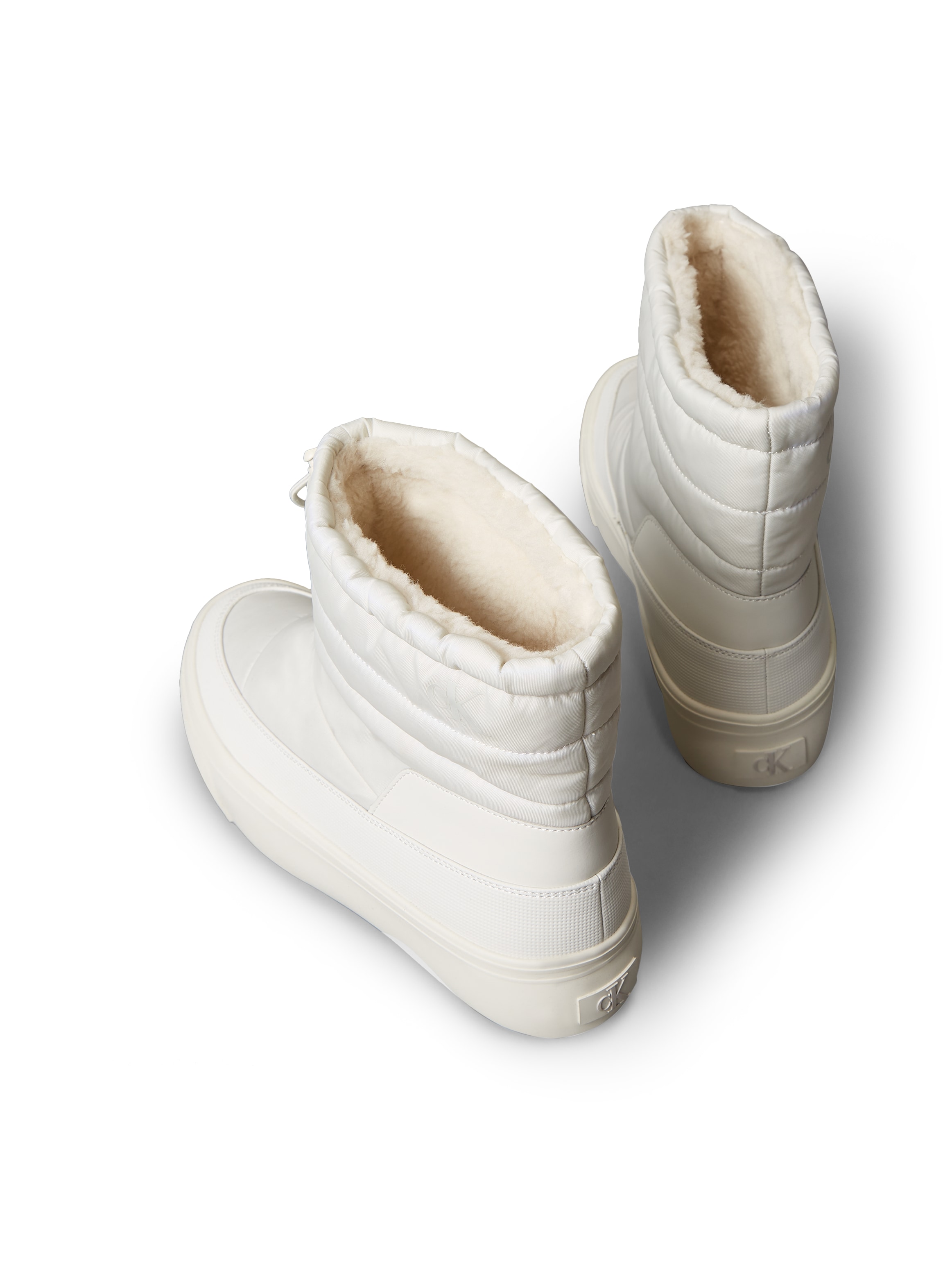 Calvin Klein Jeans Snowboots »VULC FLATF SNOWBOOT NYLON MIX MG«, Winterboots, Winterstiefelette, Warmfutter, mit CK-Logo