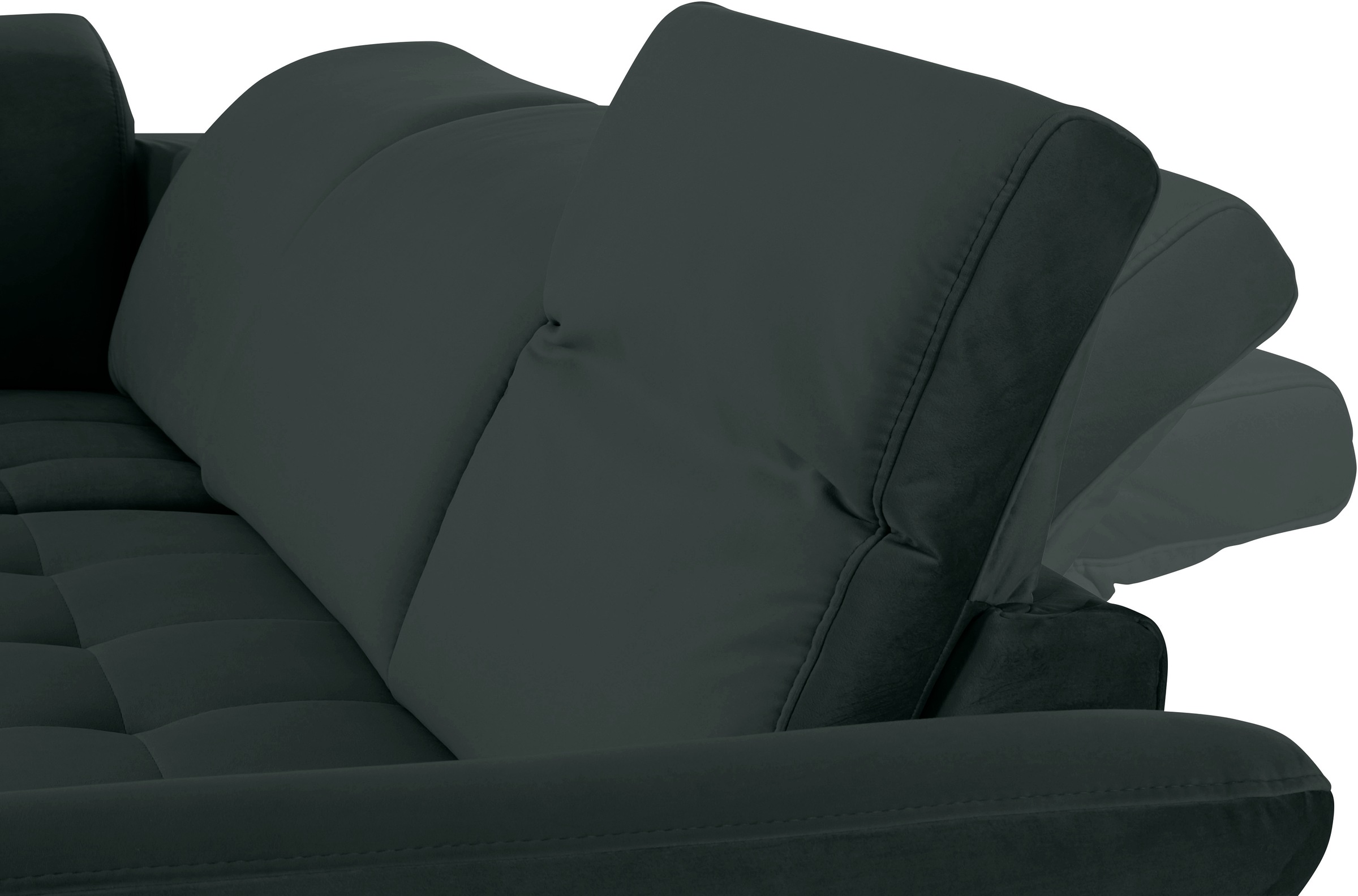 INOSIGN Ecksofa »Fresh L-Form«, Federkern, wahlweise Kopfteilverstellung und motorischer Vorziehsitz