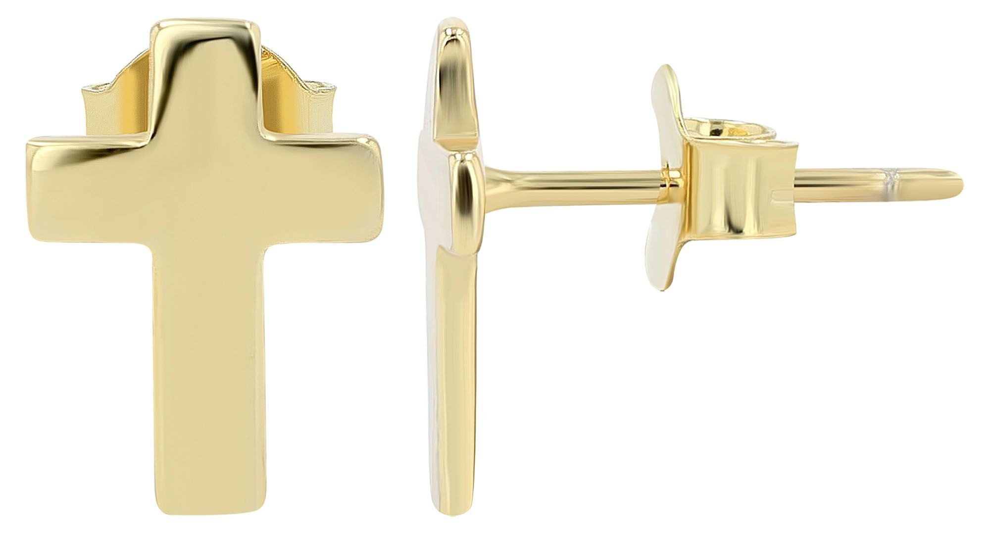 Adelia´s Paar Ohrhänger »Damen Ohrringe – Ohrstecker Kreuz aus 925 Silber« Ideal als Geschenk zum einen besonderen Tag