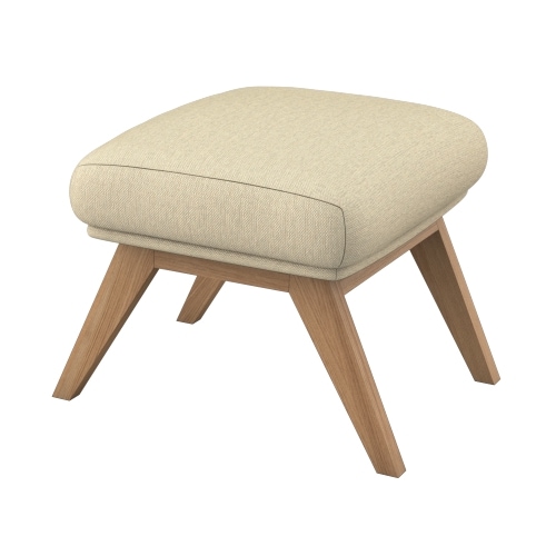 FLEXLUX "Adria" Fuß Eiche, Fußhocker für Ohrensessel günstig online kaufen