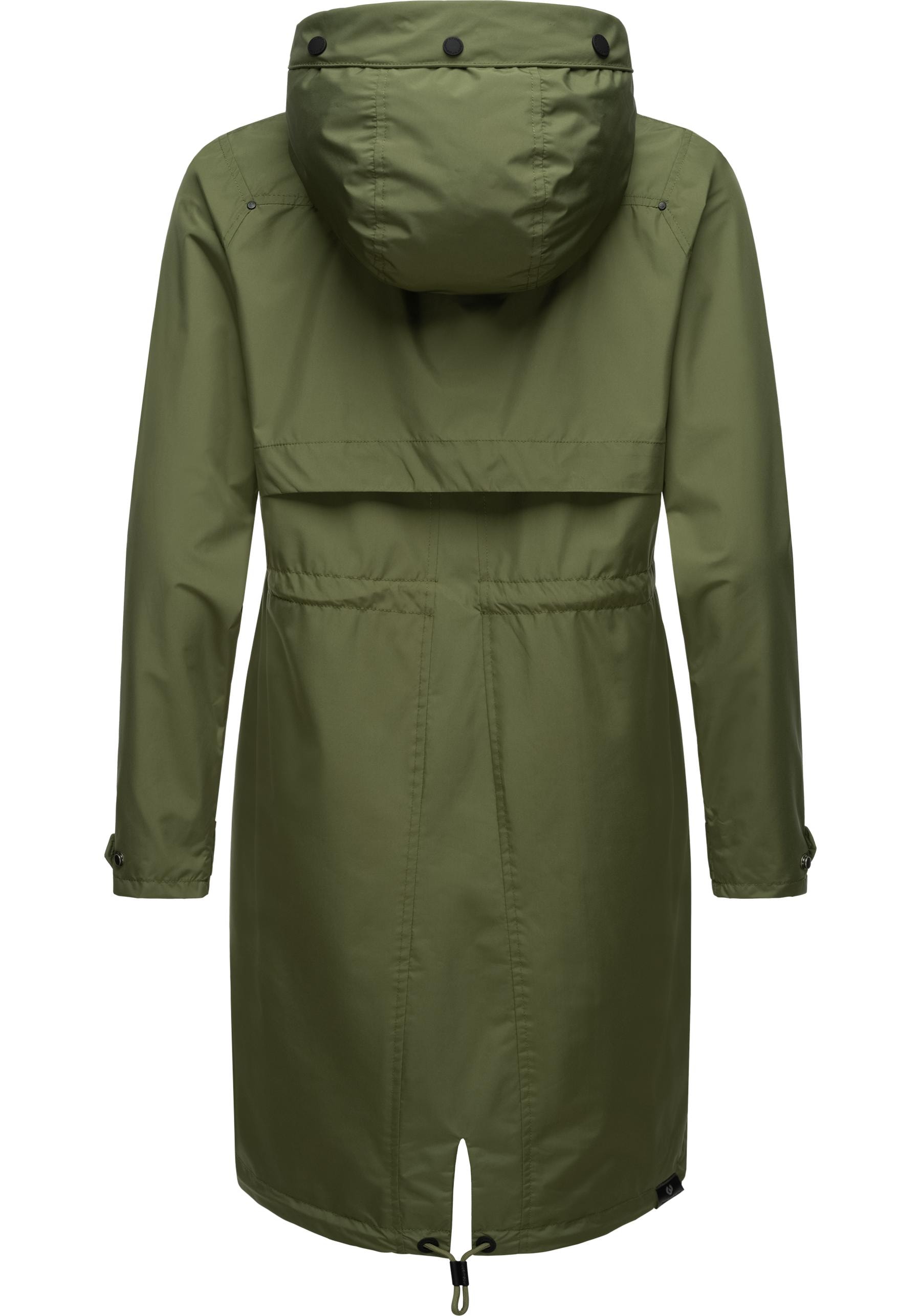 Ragwear Jerseymantel »Frodik«, Wasserdichter oversized Damen Parka für die Übergangszeit